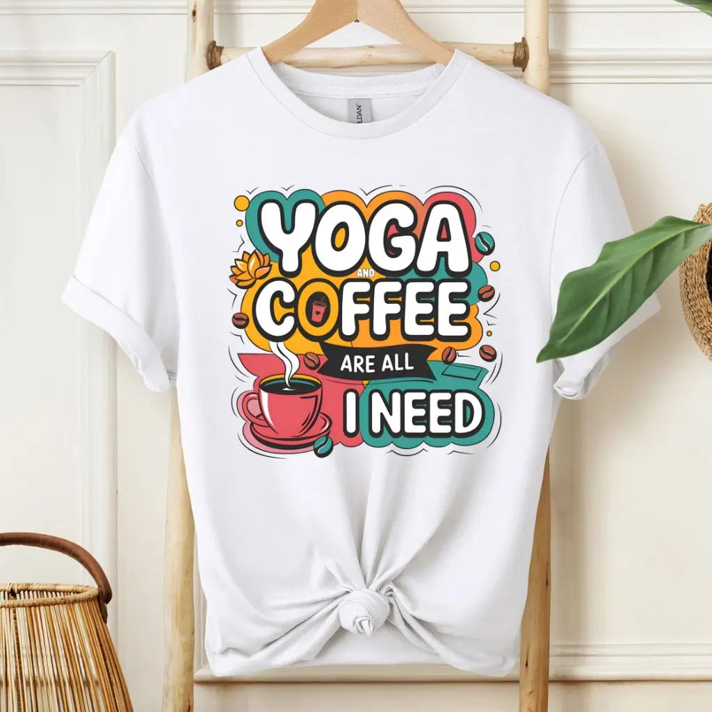 Yoga and Coffee Fan T-Shirt!