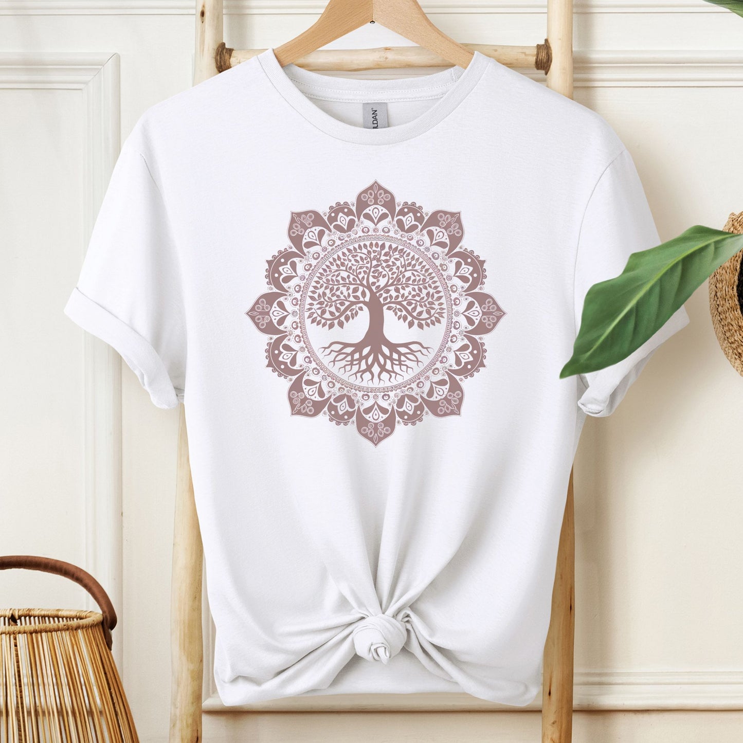 Boho Mandala Detailed T-Shirt