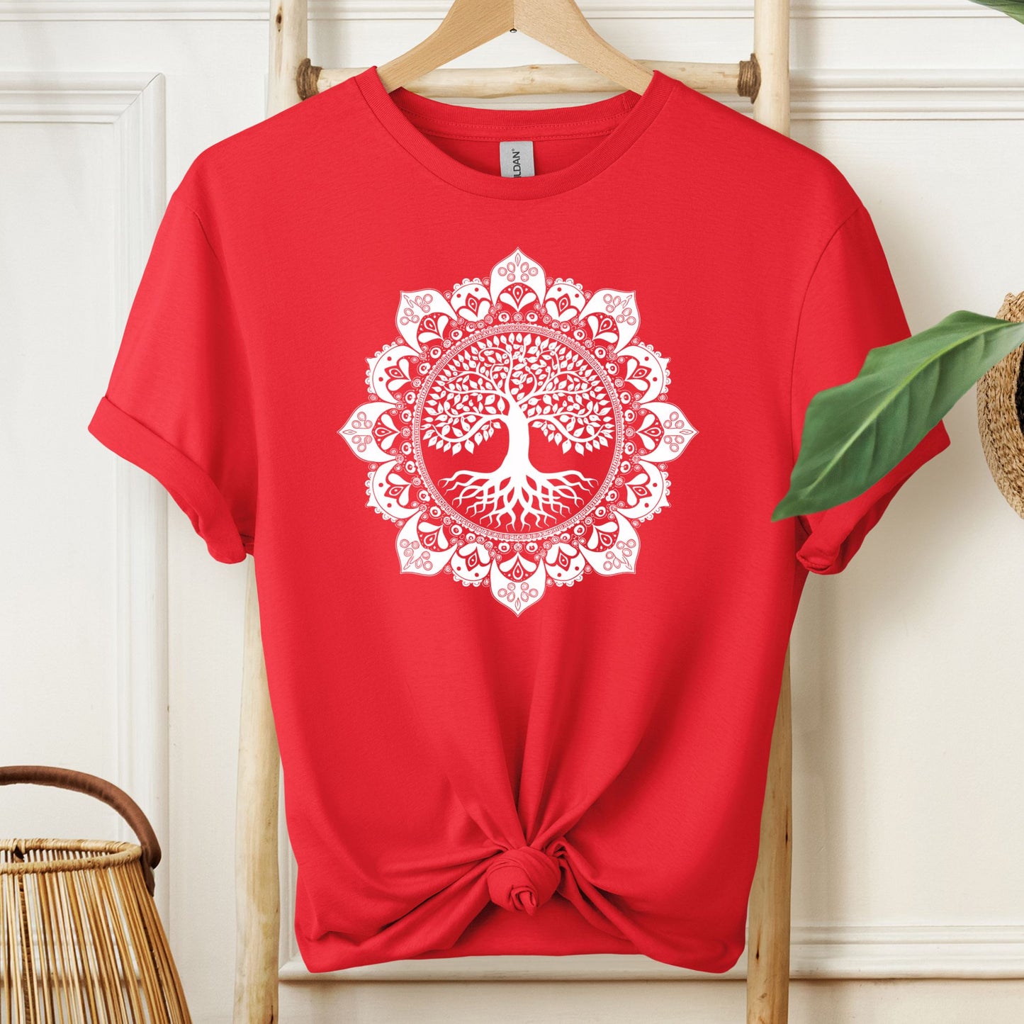 Boho Mandala Detailed T-Shirt