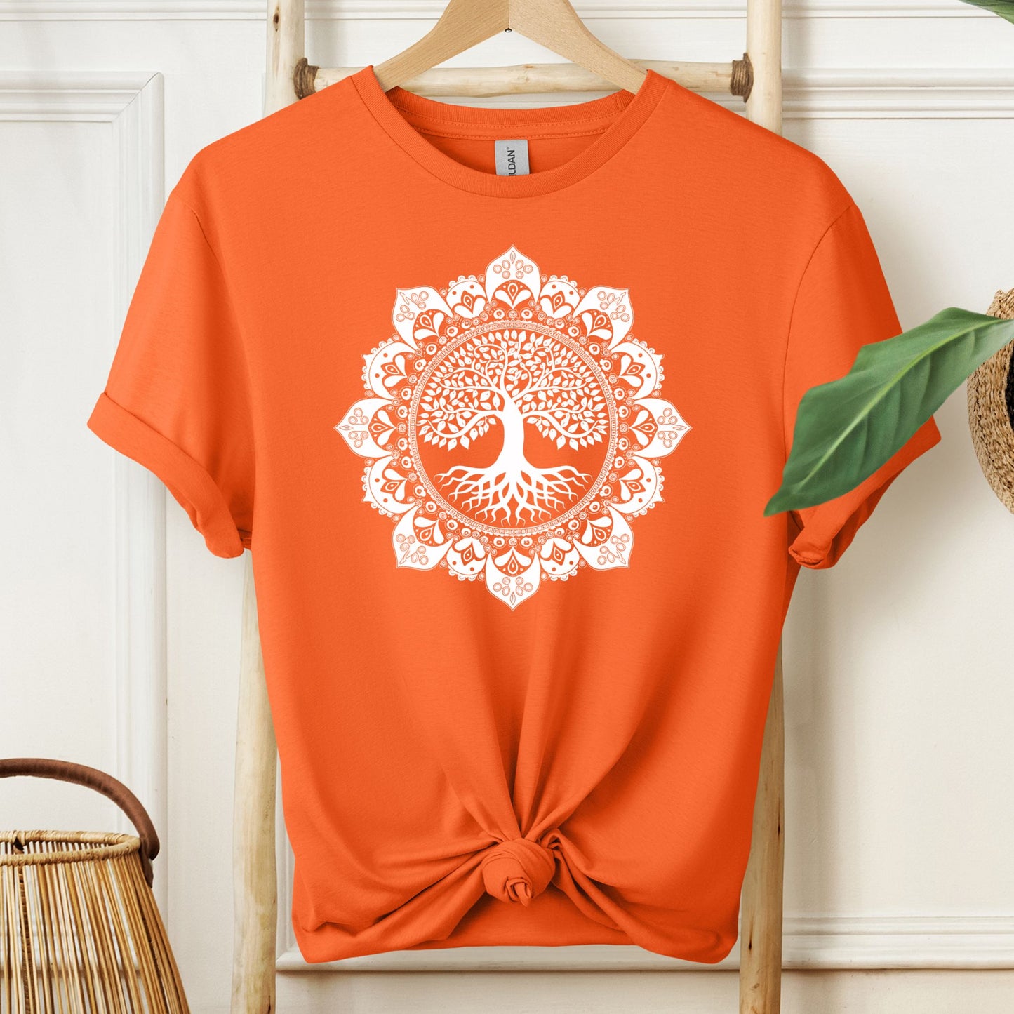 Boho Mandala Detailed T-Shirt