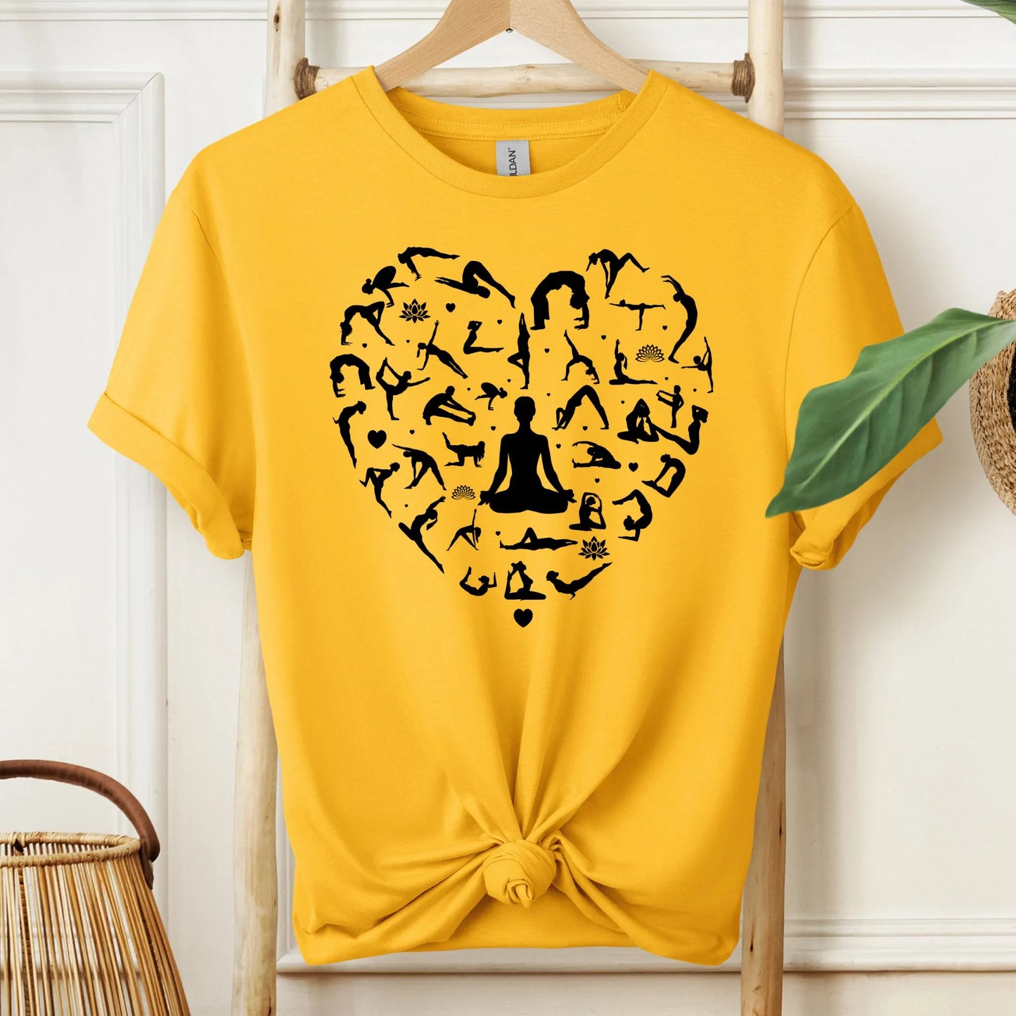Heart Shaped Yoga Collage T-Shirt!