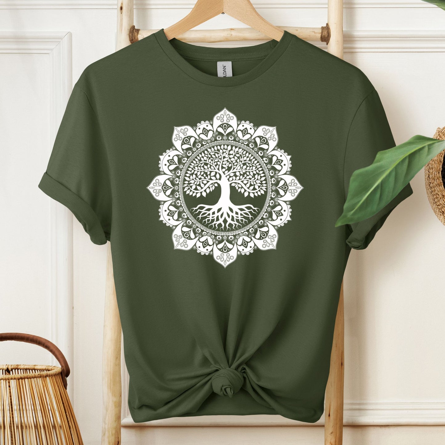 Boho Mandala Detailed T-Shirt