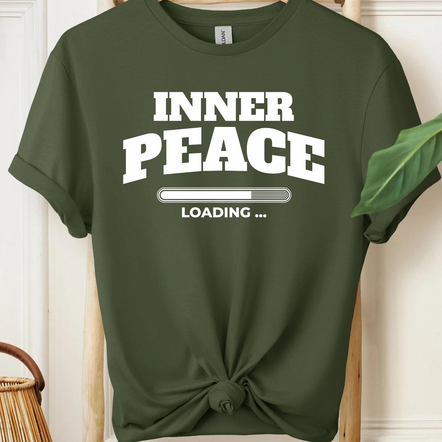 Inner Peace Loading Quirky Meditation T-Shirt