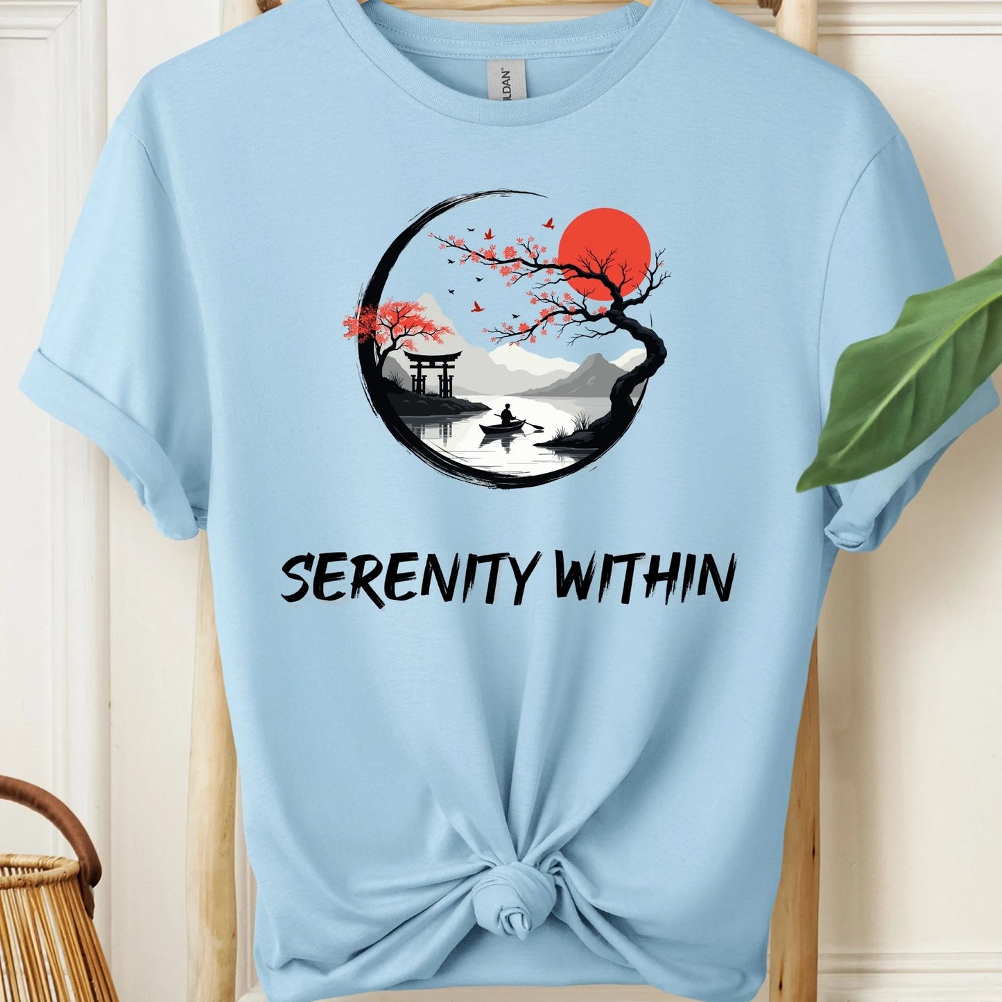 Serenity Within Beautiful Zen Scenery Meditation T-Shirt