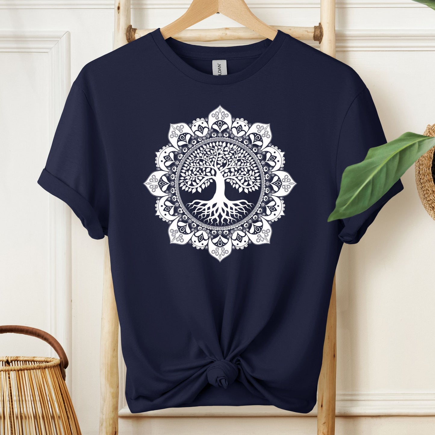 Boho Mandala Detailed T-Shirt