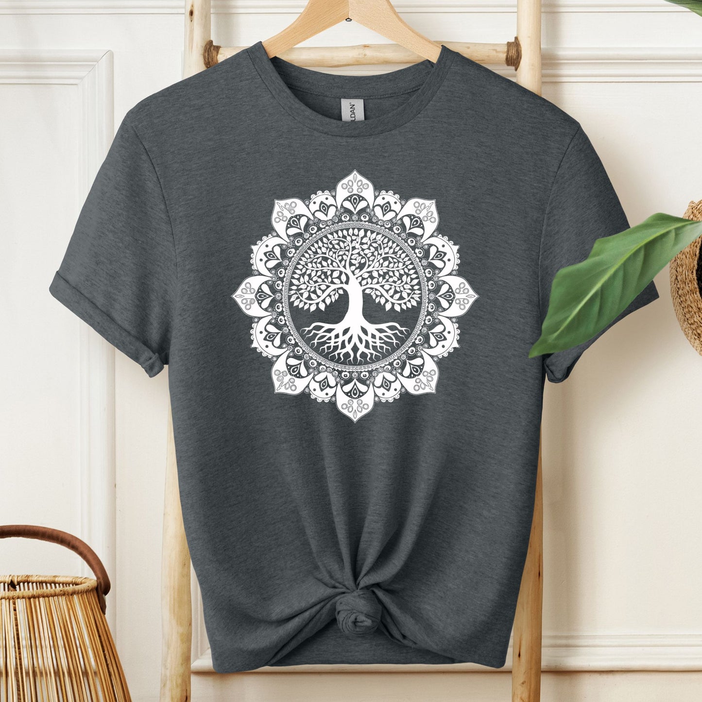 Boho Mandala Detailed T-Shirt
