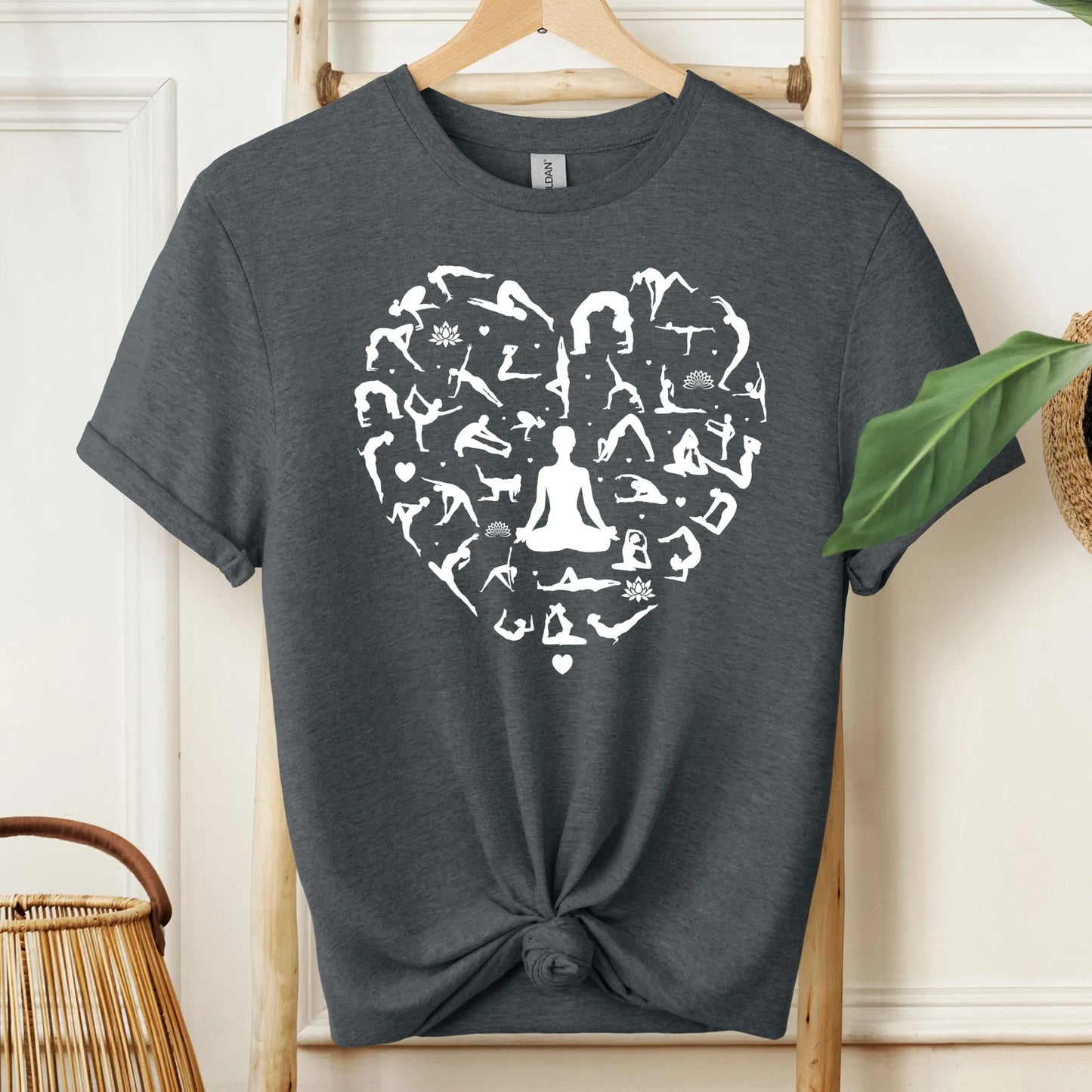 Heart Shaped Yoga Collage T-Shirt!