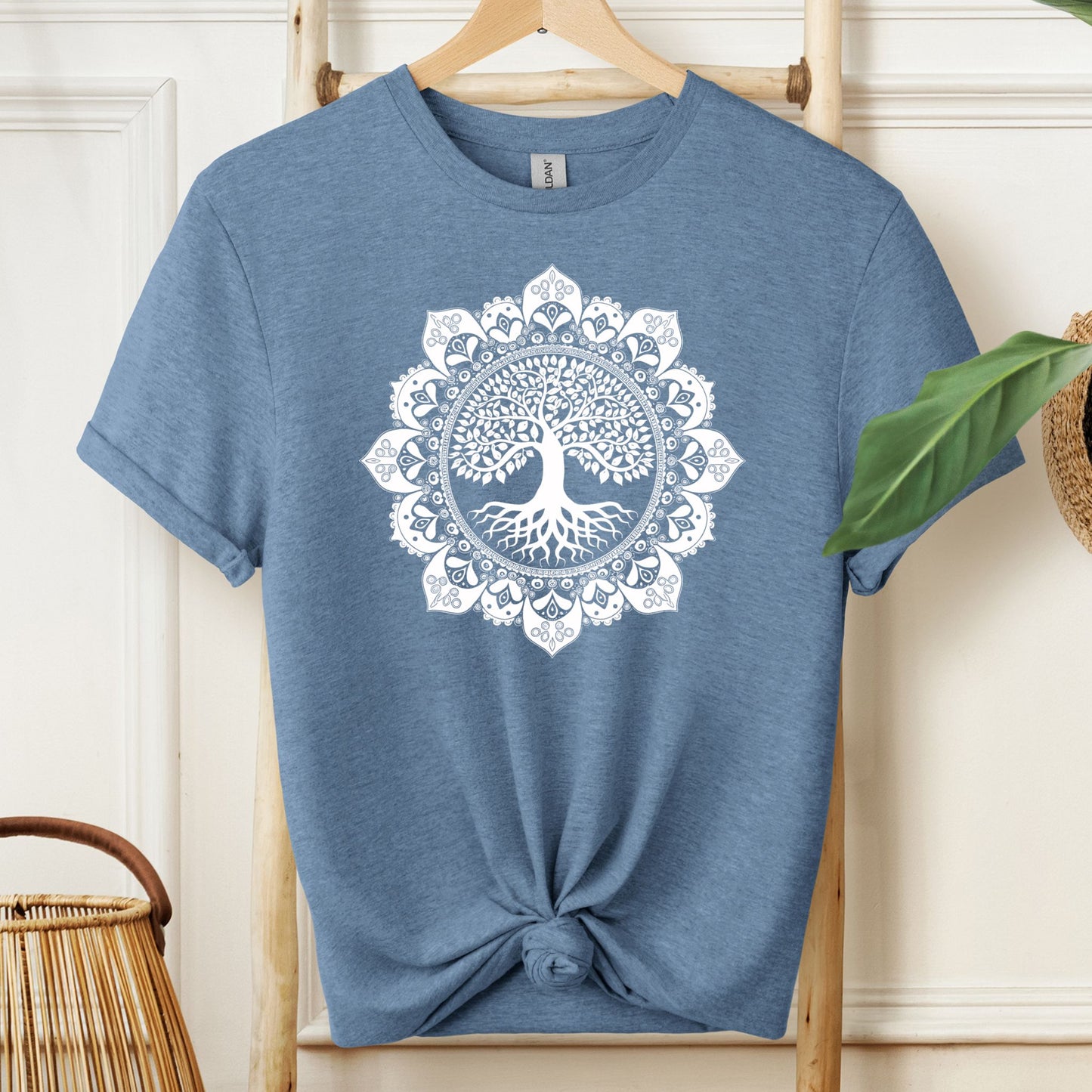 Boho Mandala Detailed T-Shirt