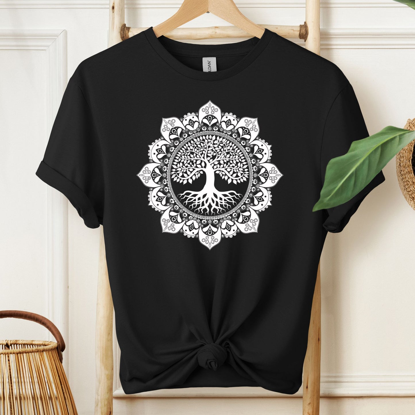 Boho Mandala Detailed T-Shirt