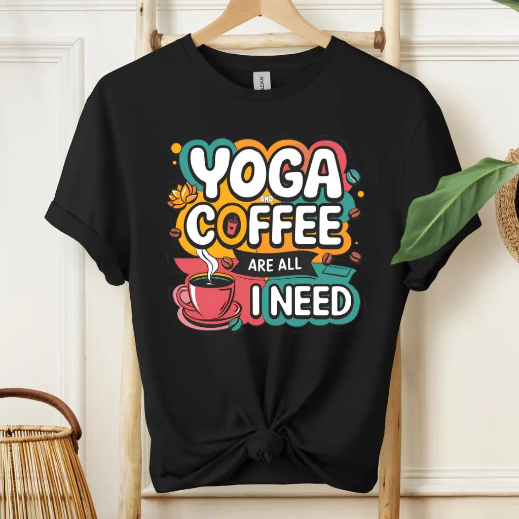 Yoga and Coffee Fan T-Shirt!