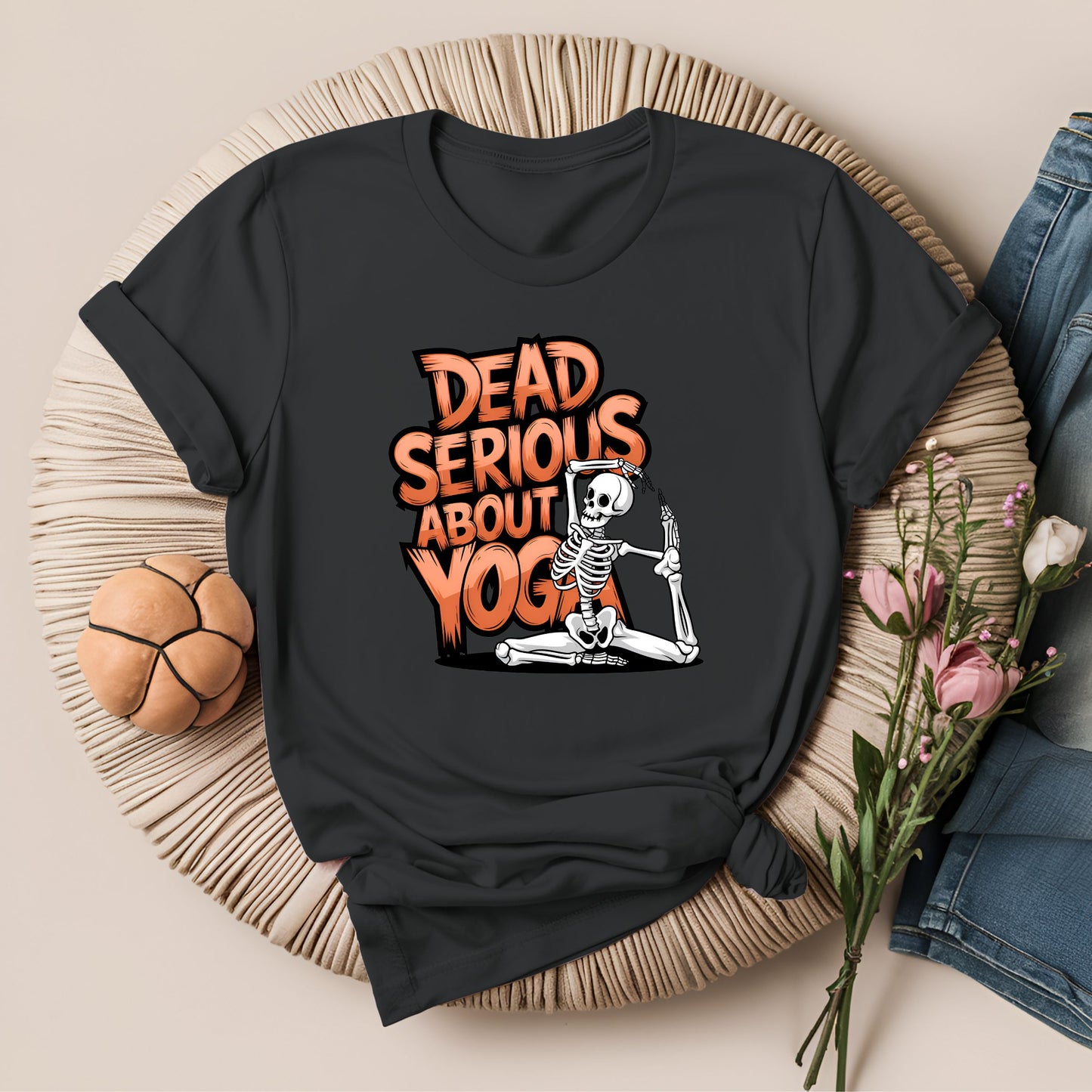 Dead Serious About Yoga Spooky T-Shirt!