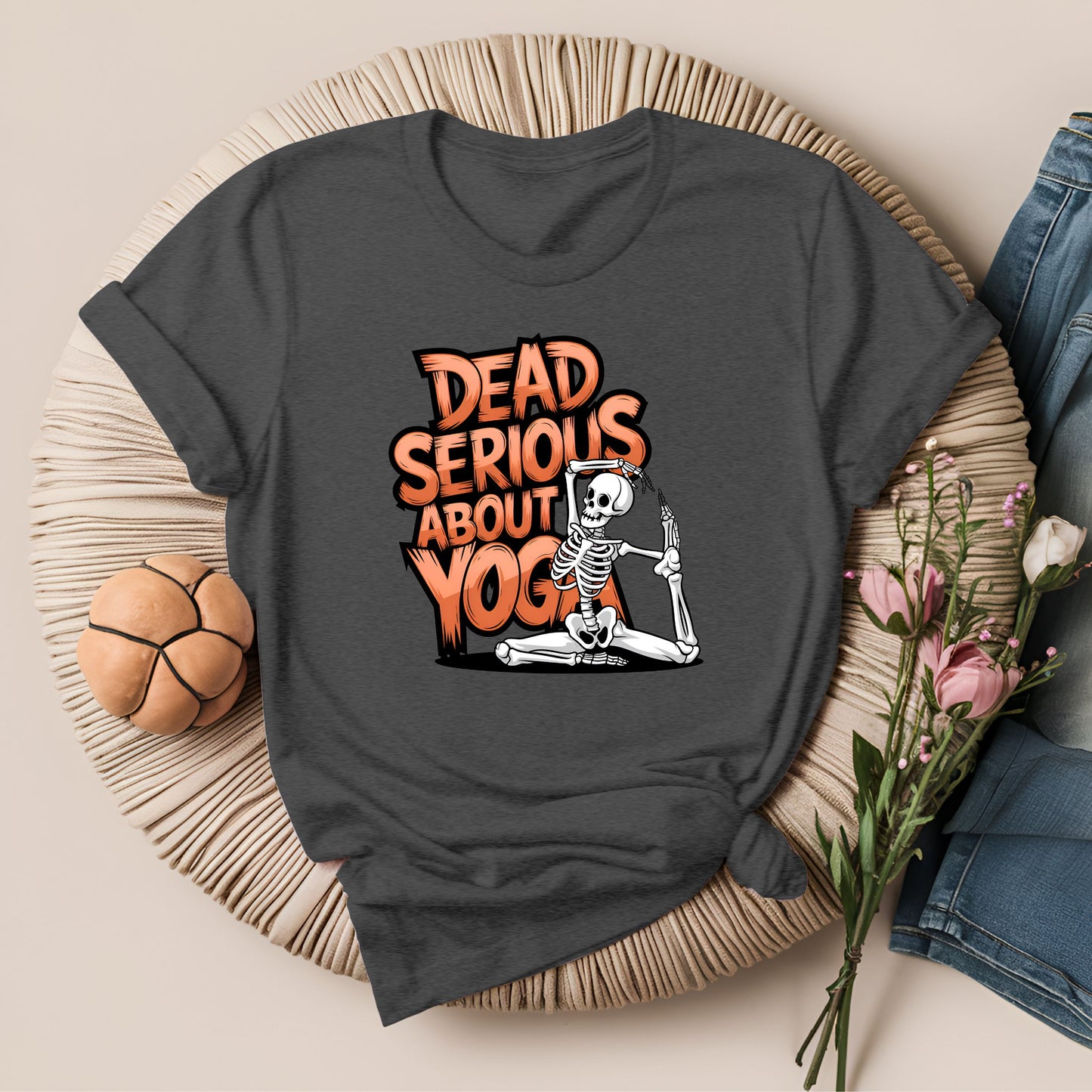 Dead Serious About Yoga Spooky T-Shirt!