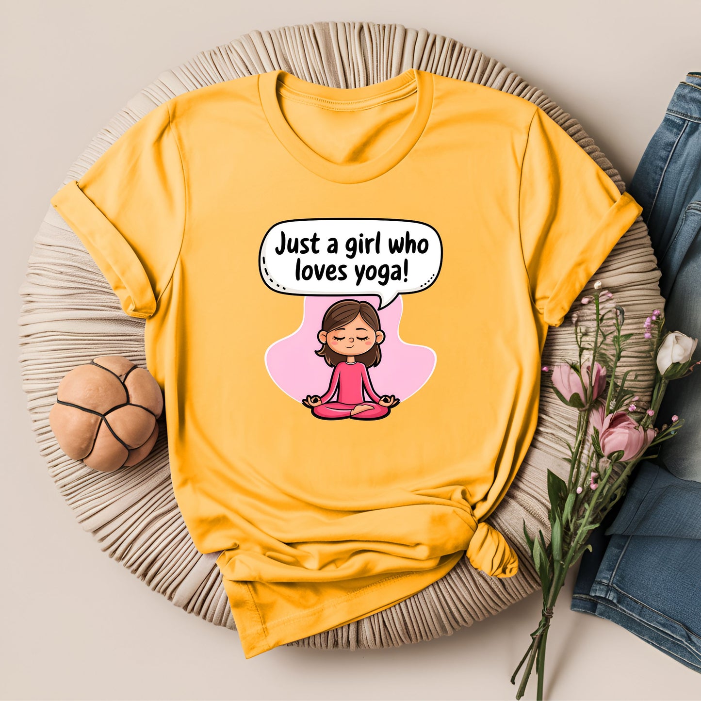 Just a Girl Who Loves Yoga T-Shirt!