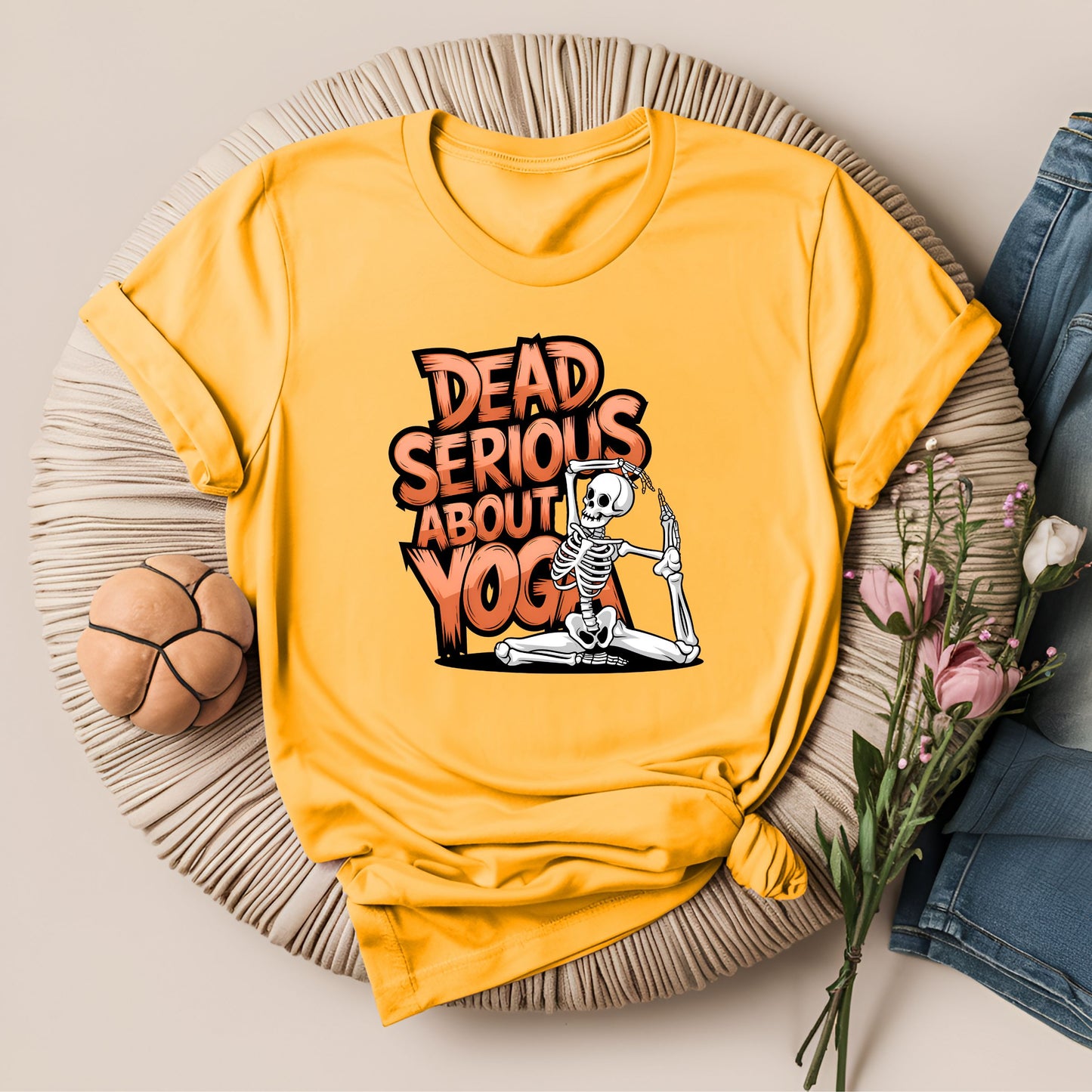 Dead Serious About Yoga Spooky T-Shirt!