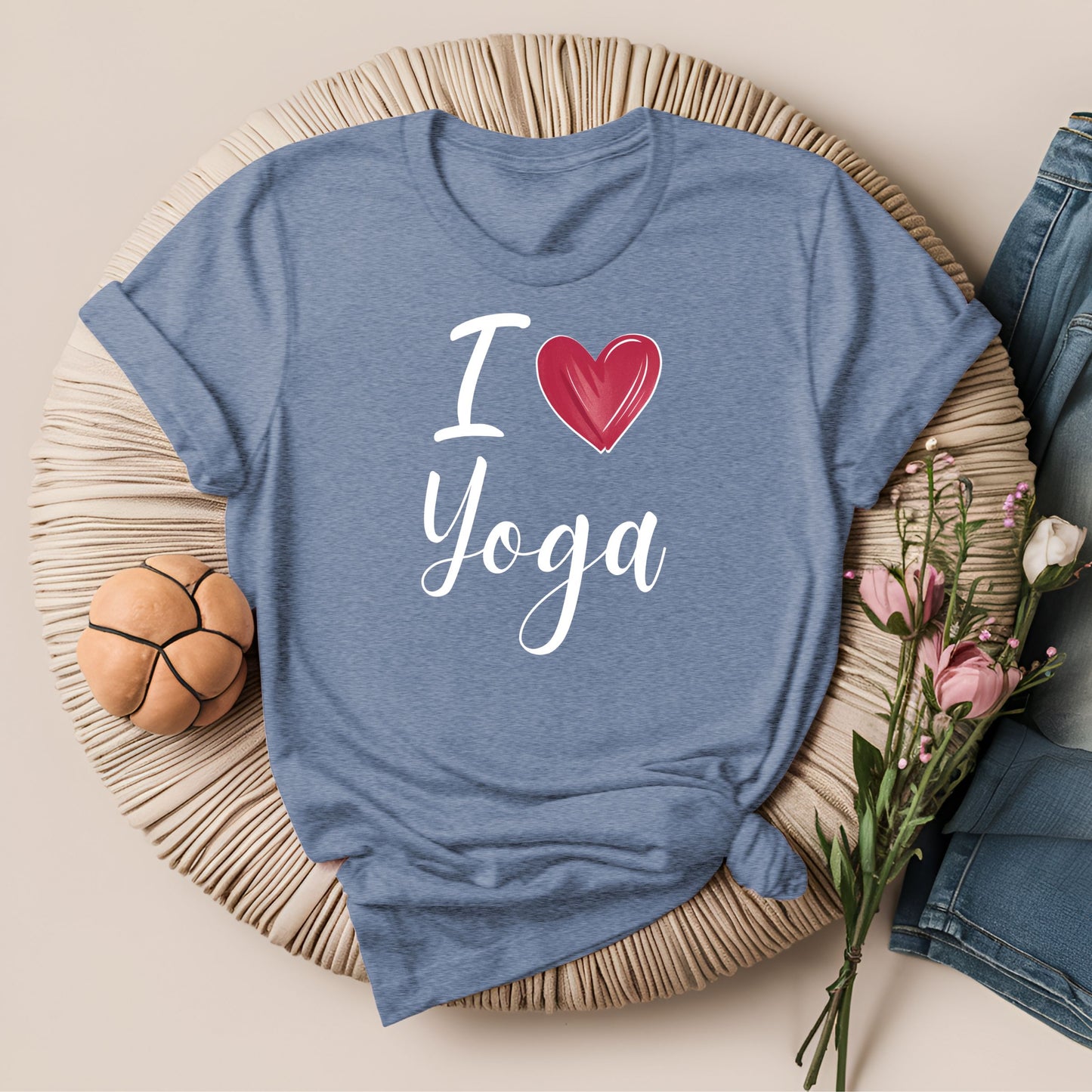 Cute I Love Yoga ❤️ T-Shirt!