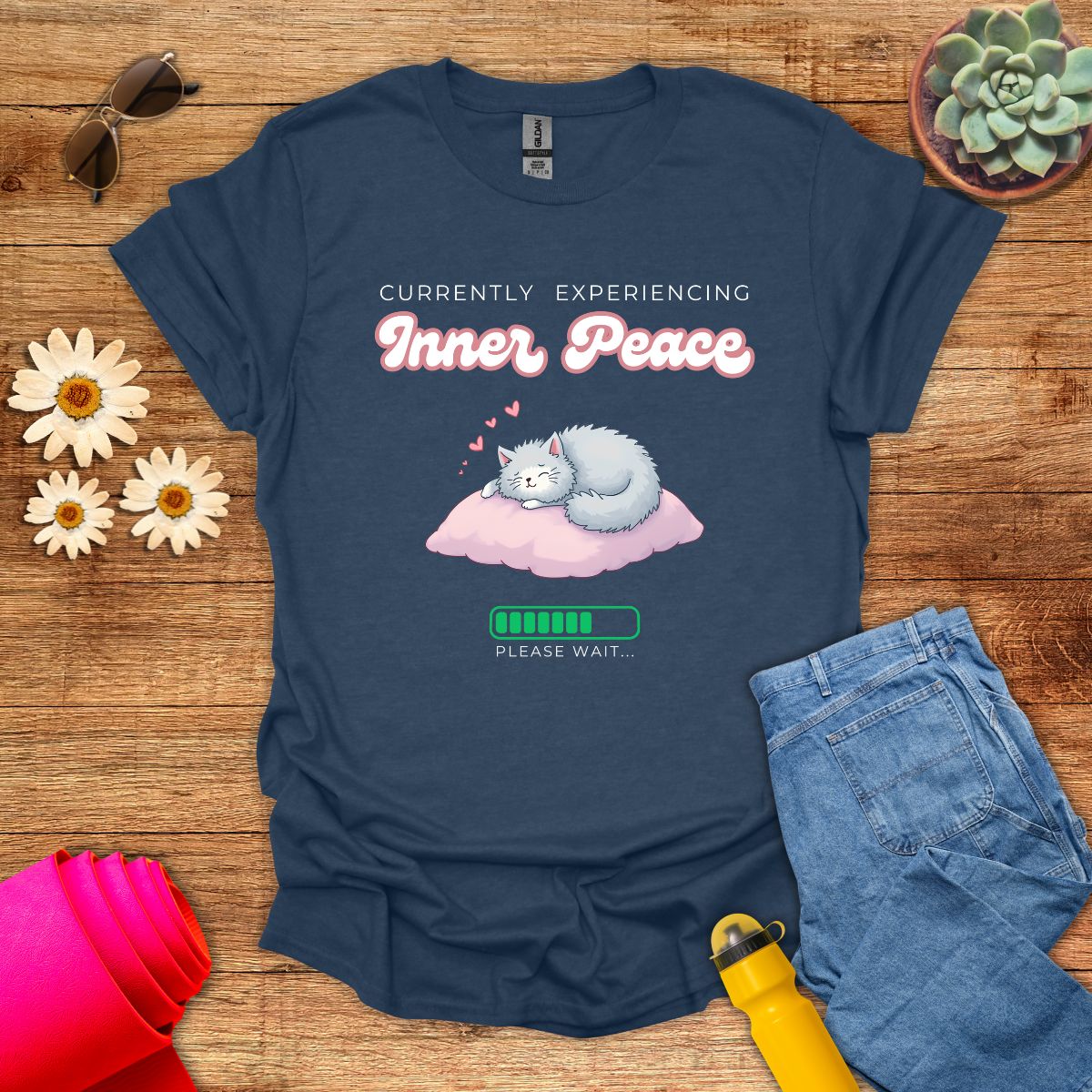 Cute Cat Currently Experiencing Inner Peace T-Shirt