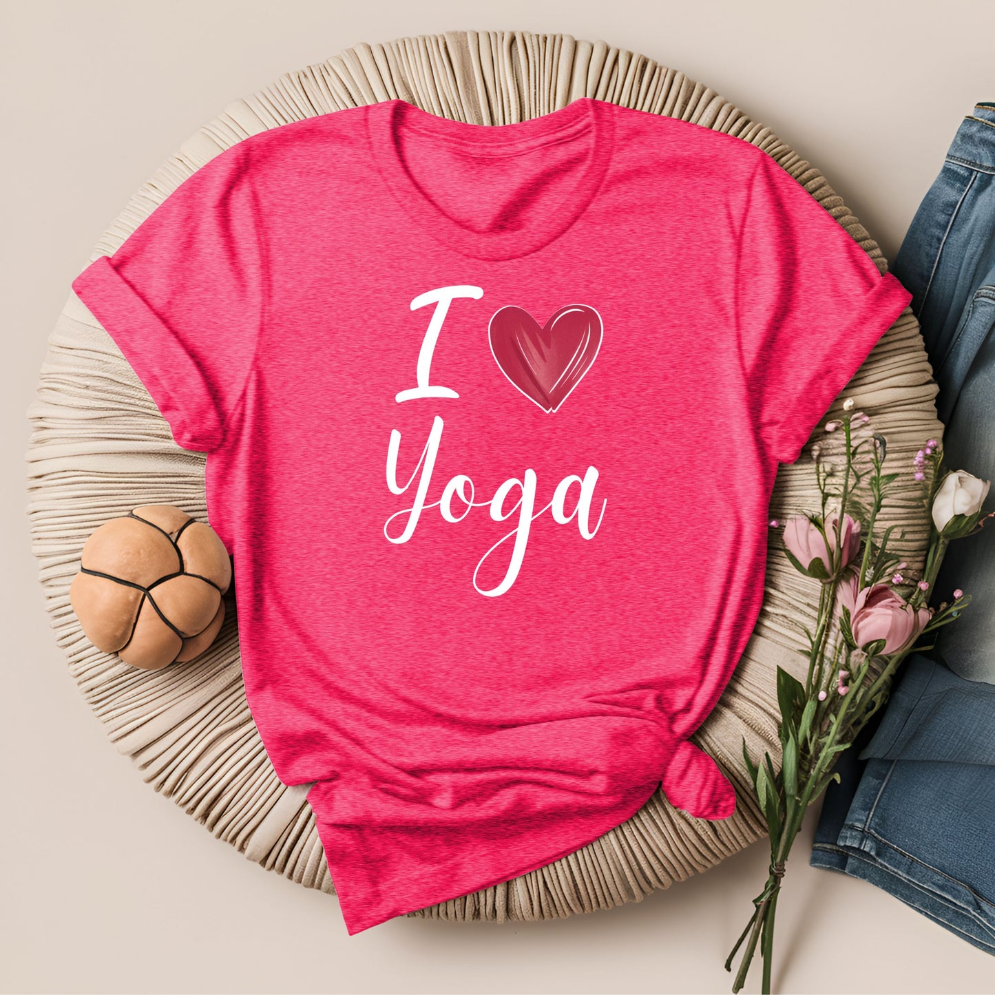 Cute I Love Yoga ❤️ T-Shirt!