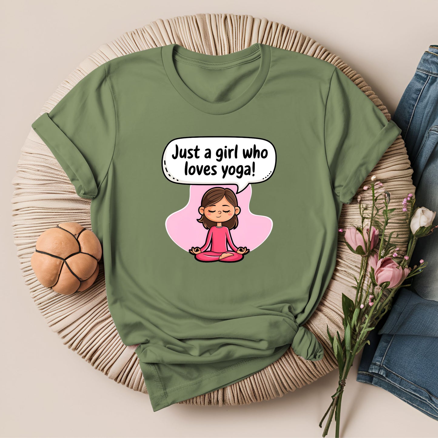 Just a Girl Who Loves Yoga T-Shirt!