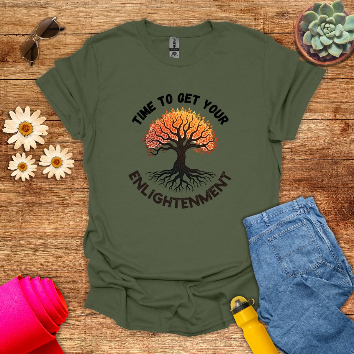 Time to Get Your Enlightenment Inspirational T-Shirt