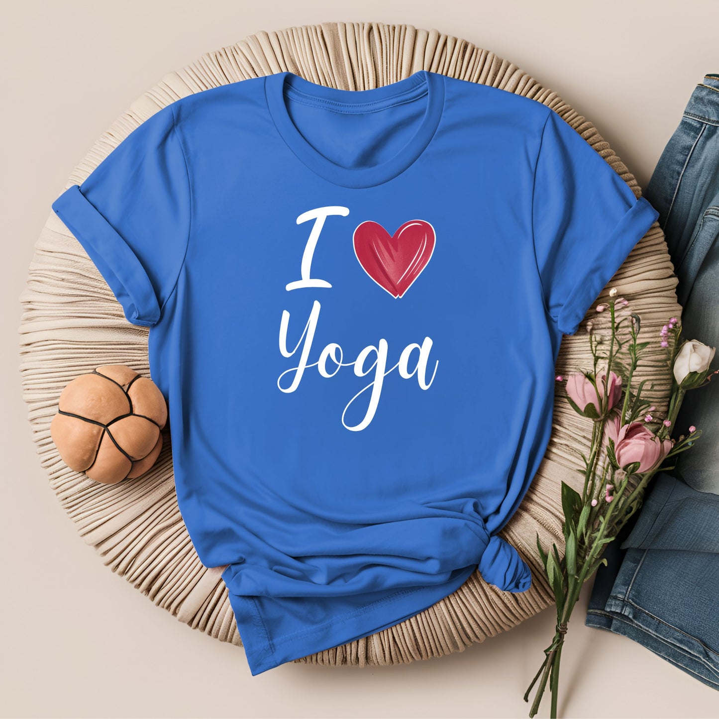 Cute I Love Yoga ❤️ T-Shirt!