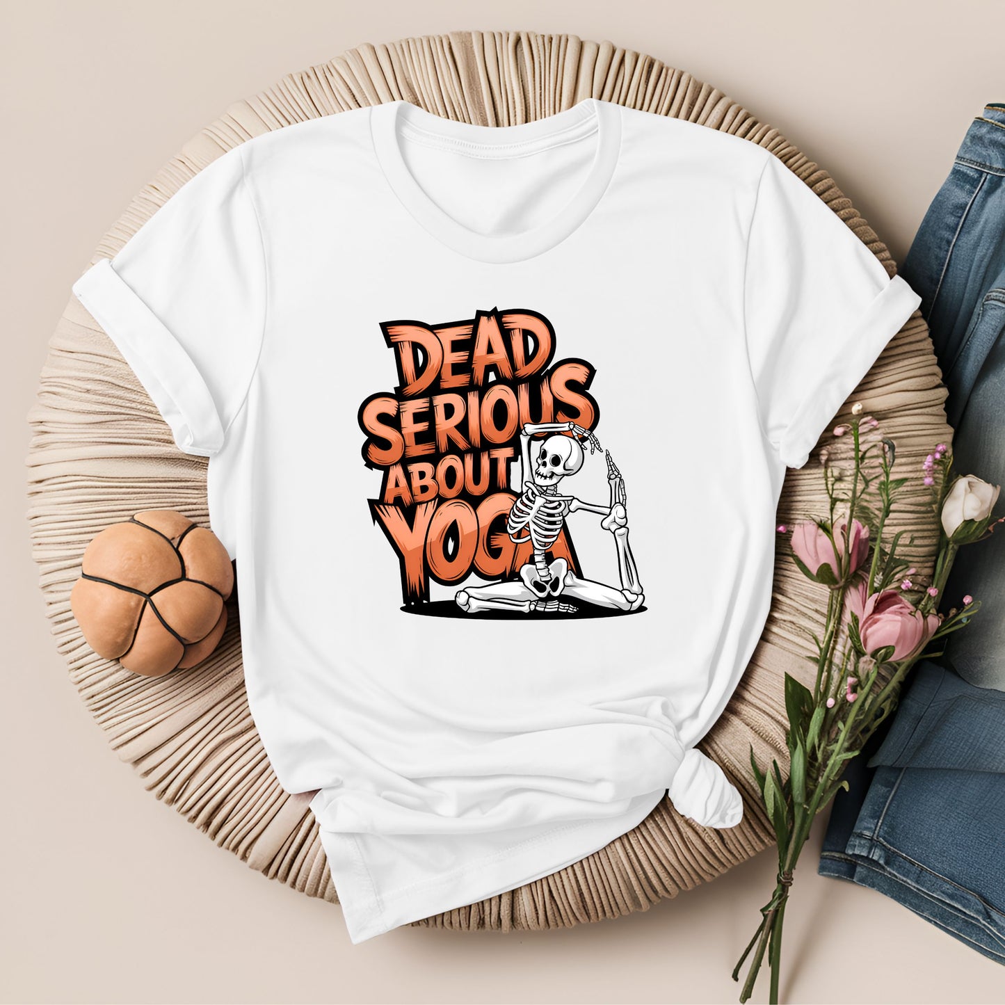 Dead Serious About Yoga Spooky T-Shirt!