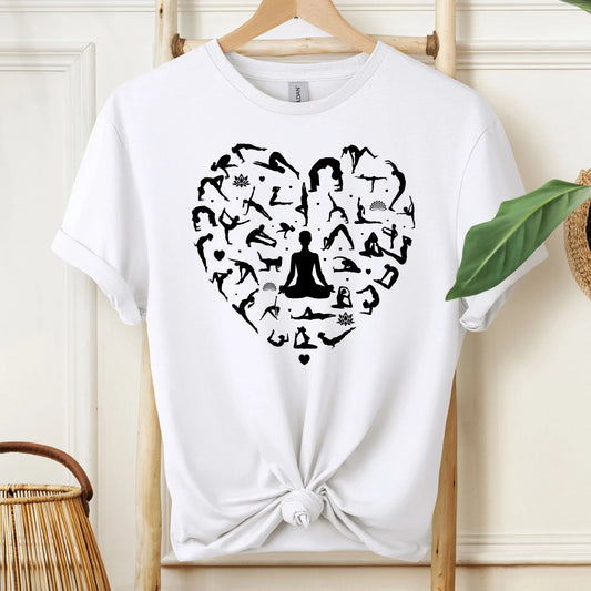 Heart Shaped Yoga Collage T-Shirt!