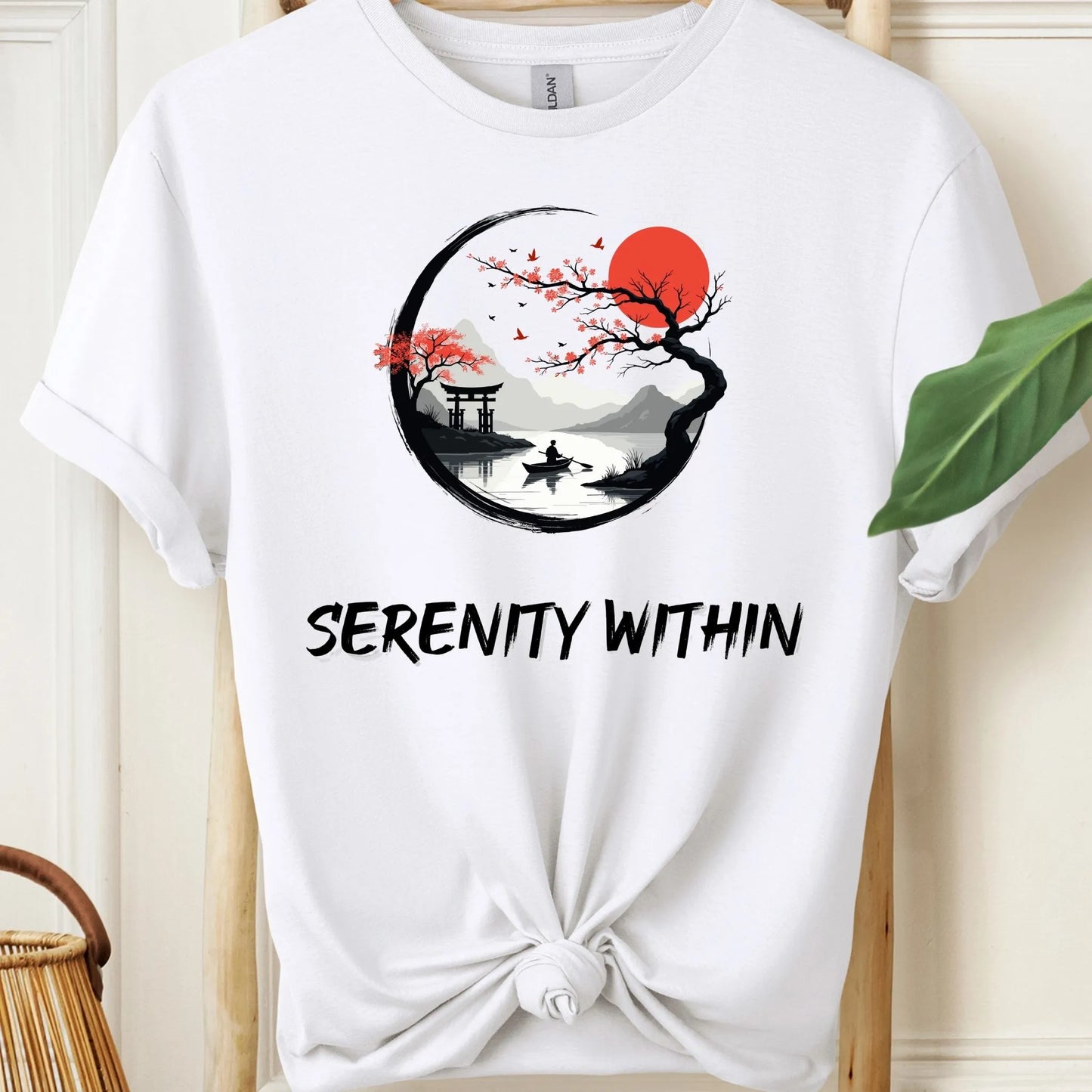 Serenity Within Beautiful Zen Scenery Meditation T-Shirt