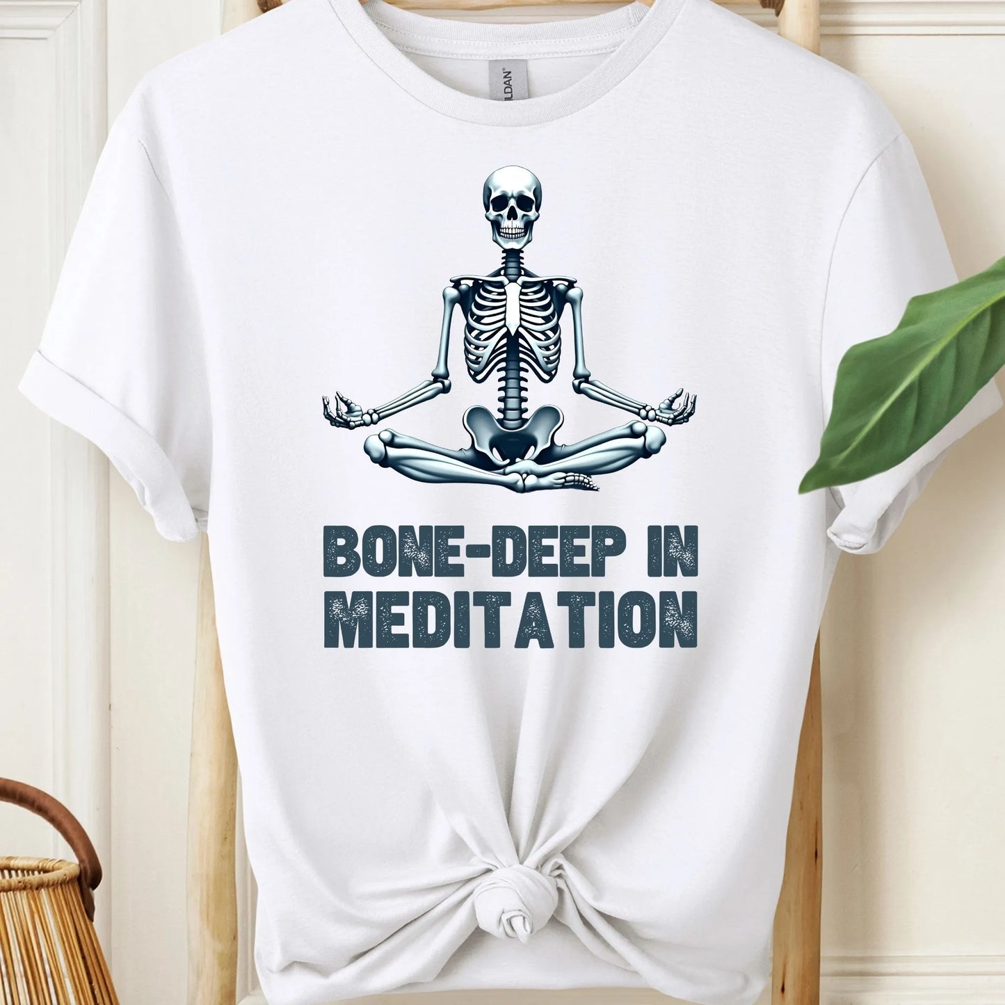 Bone Deep in Meditation Skeleton T-Shirt!