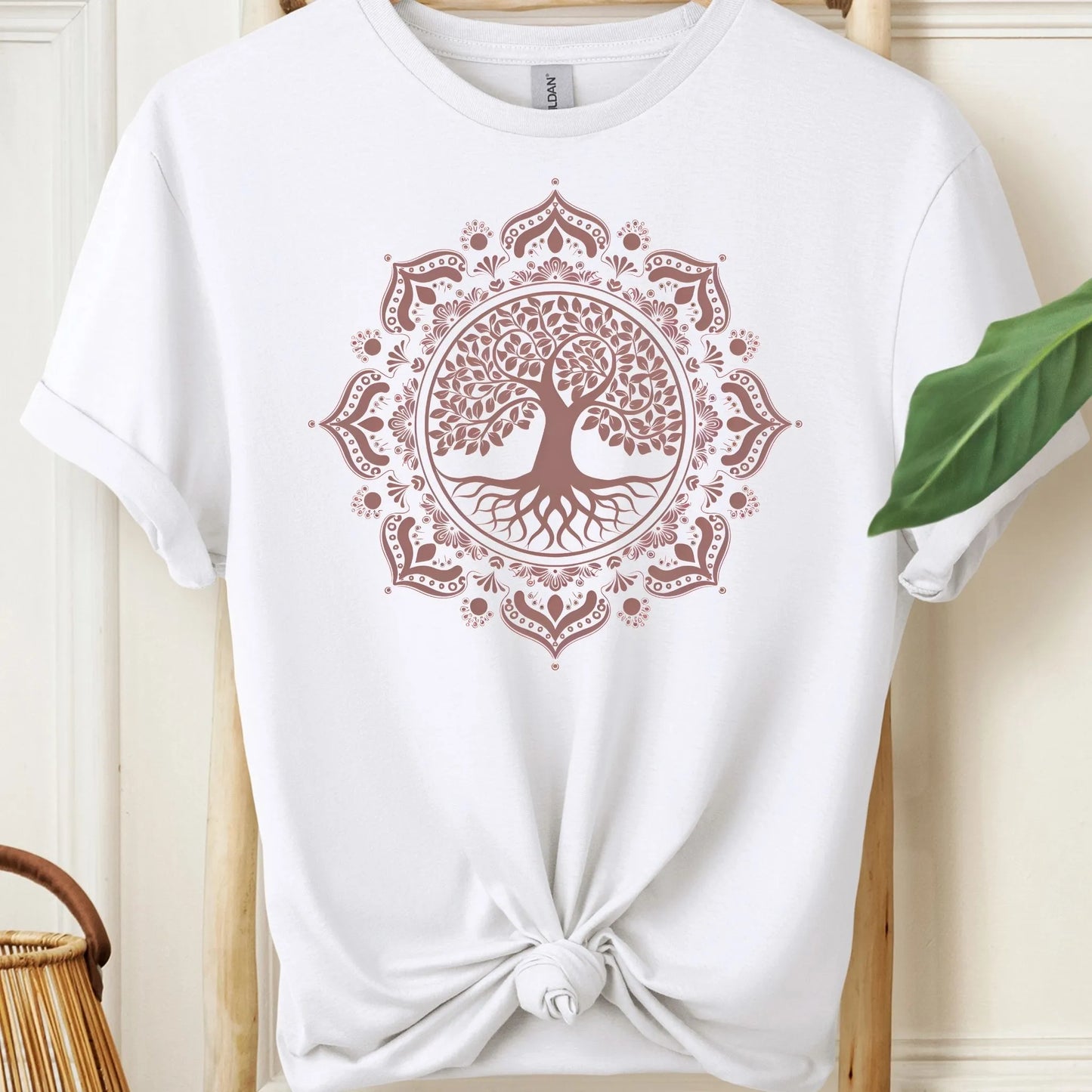 Boho Style Mandala With Tree of Life Meditation T-Shirt!