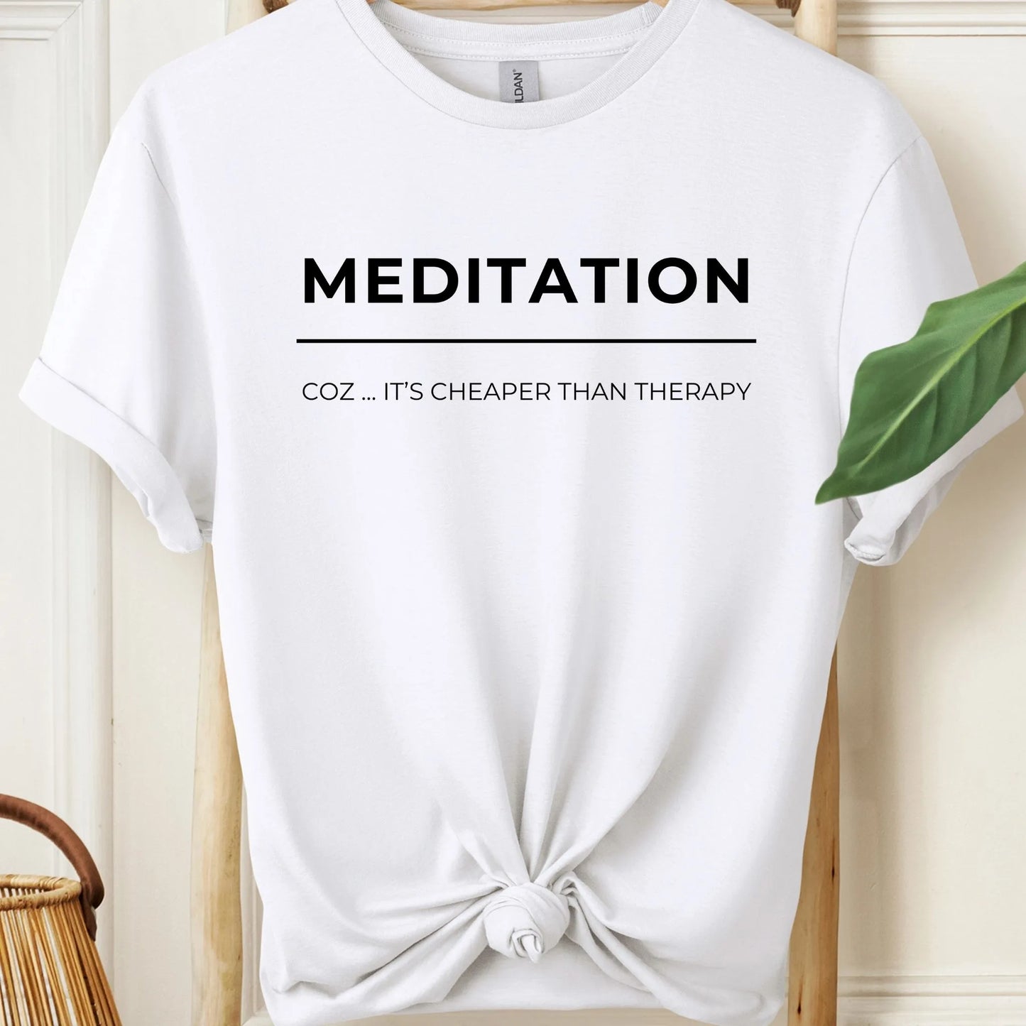 Meditation Cheaper Than Therapy T-Shirt