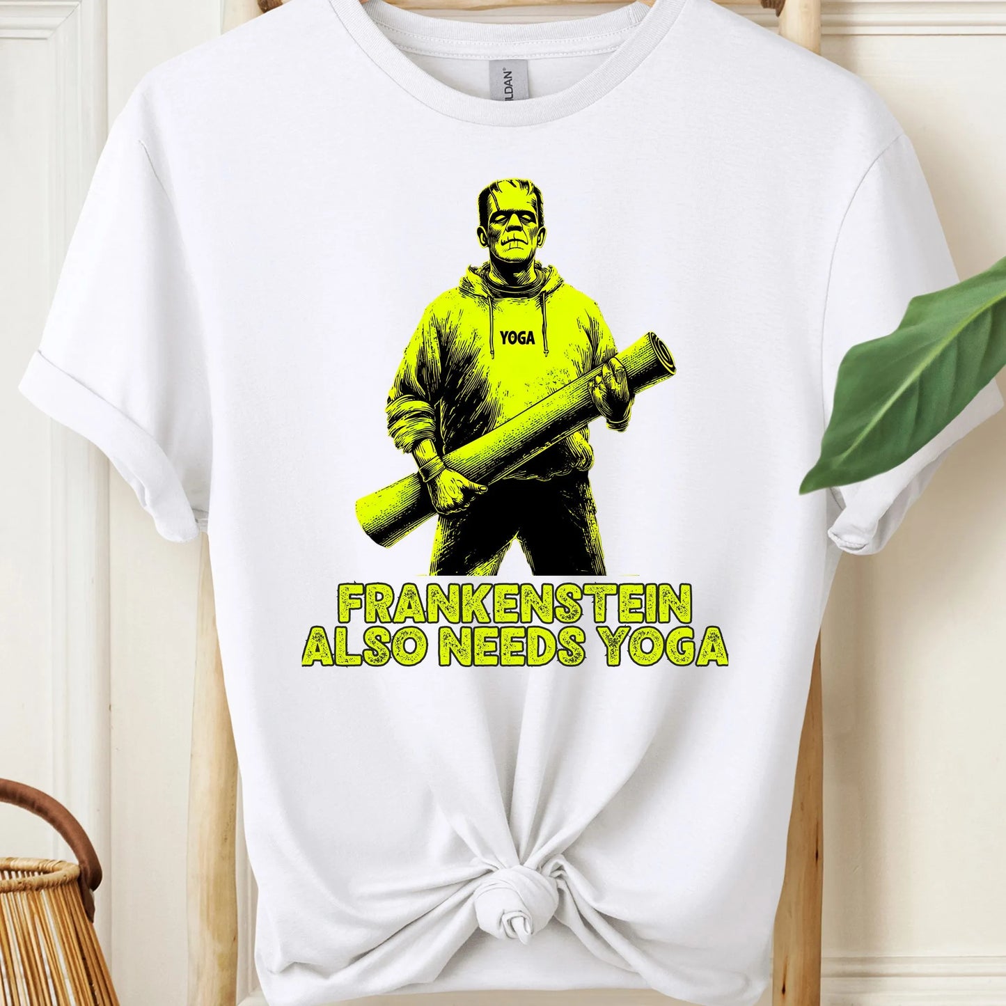 Frankenstein Also Needs Yoga T-Shirt!