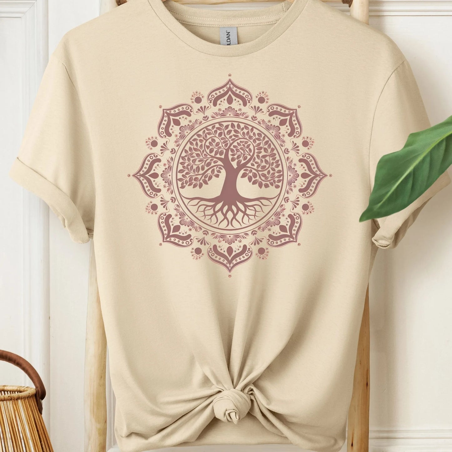 Boho Style Mandala With Tree of Life Meditation T-Shirt!