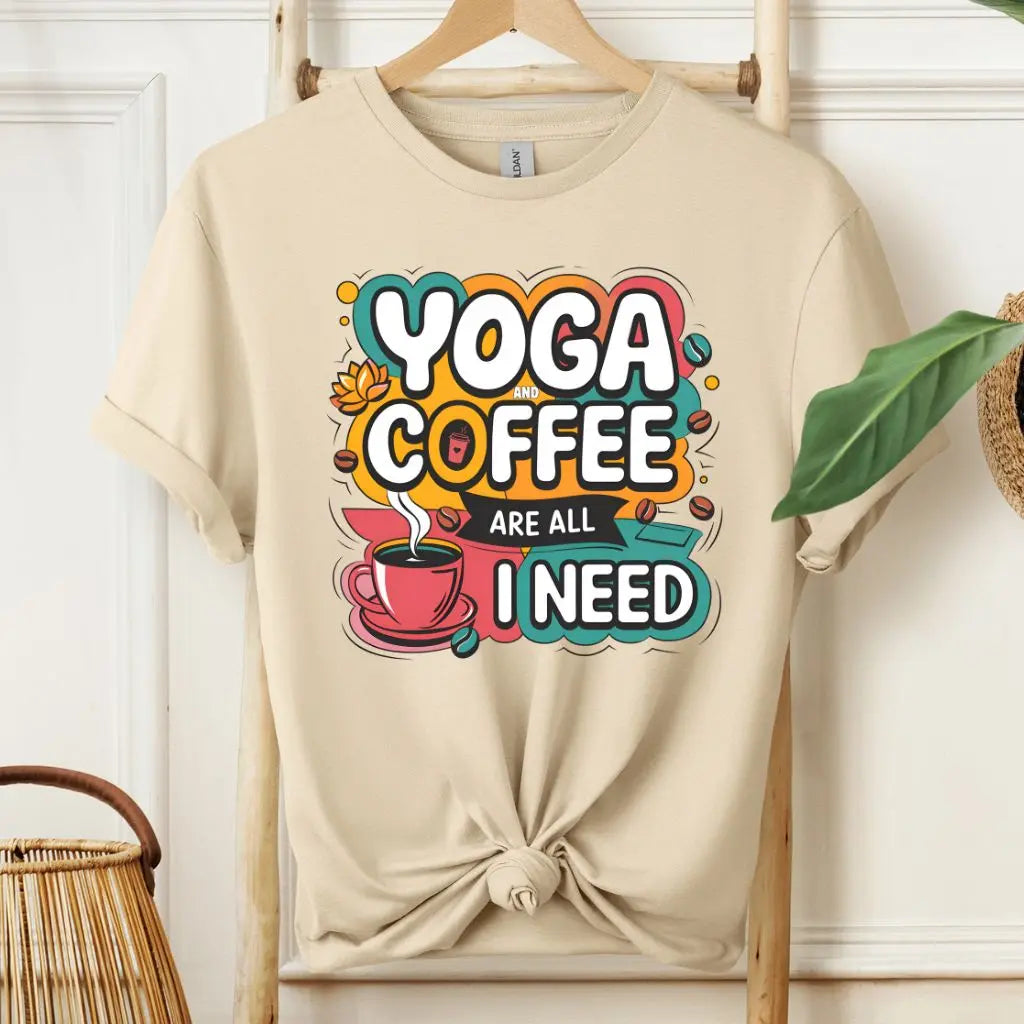 Yoga and Coffee Fan T-Shirt!