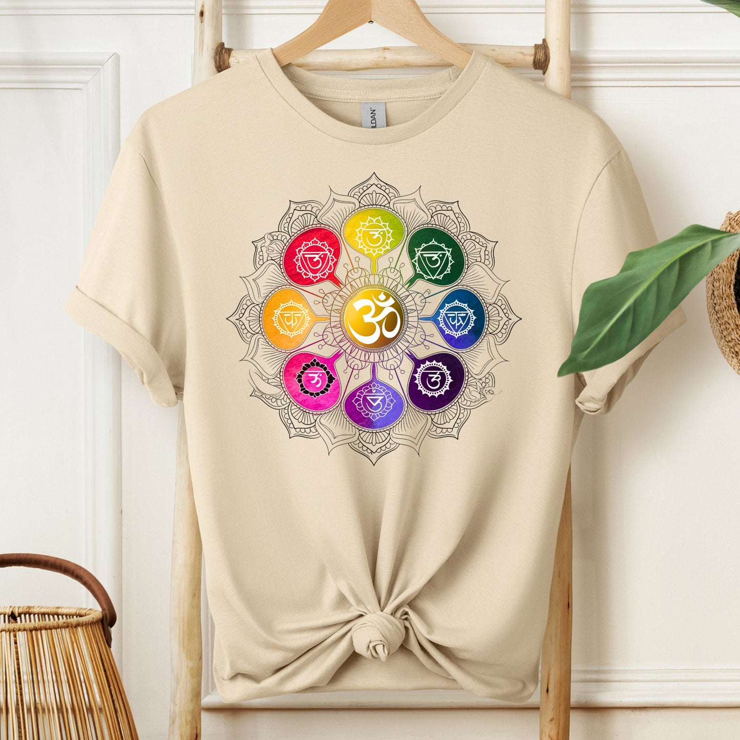 Chakra Style Light Mandala T-Shirt
