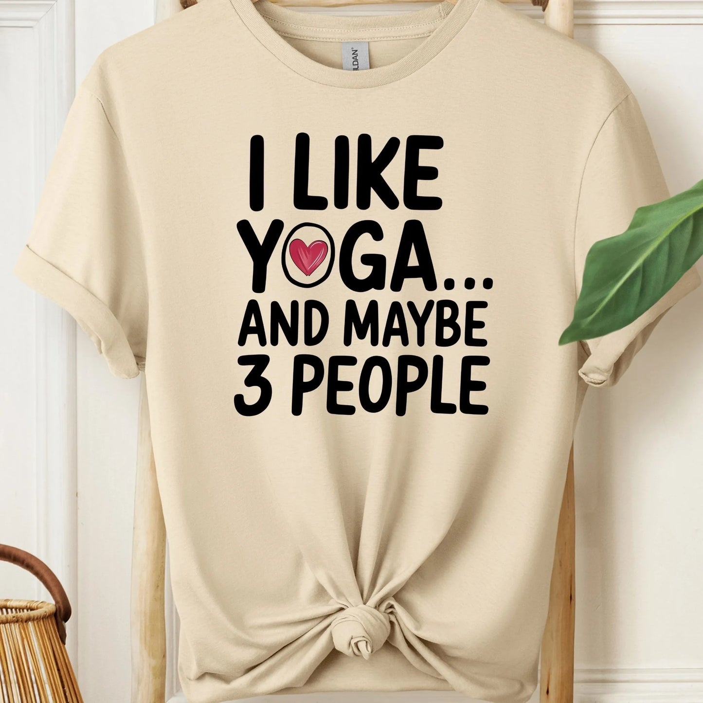I Like Yoga and Maybe 3 People Meditation T-Shirt!