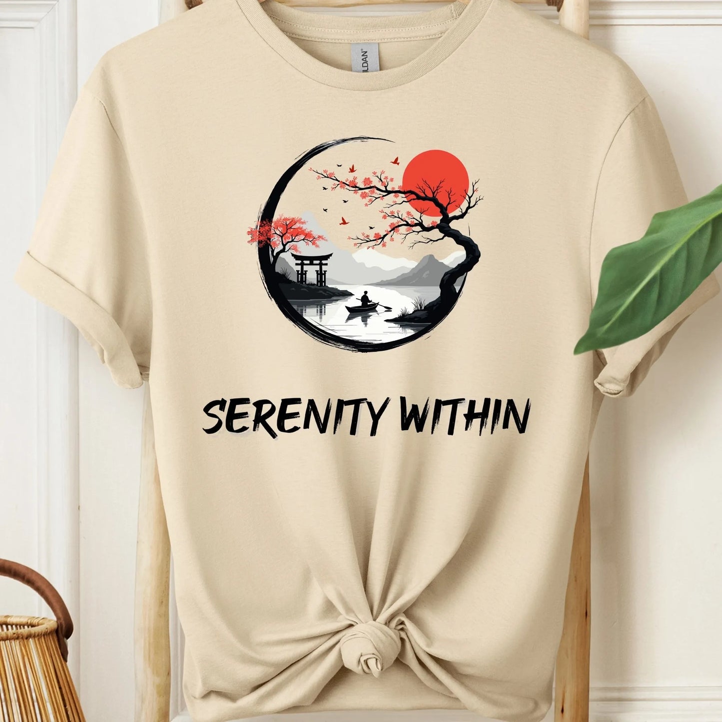 Serenity Within Beautiful Zen Scenery Meditation T-Shirt