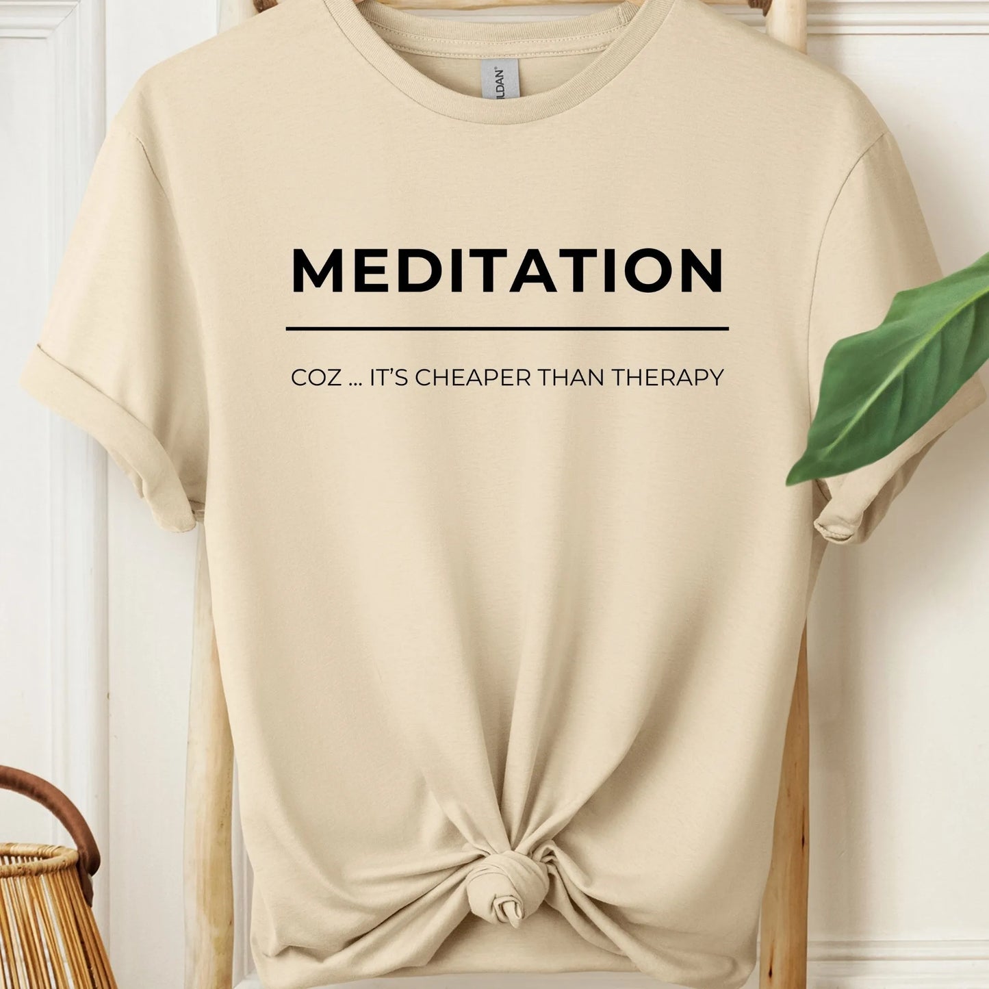 Meditation Cheaper Than Therapy T-Shirt