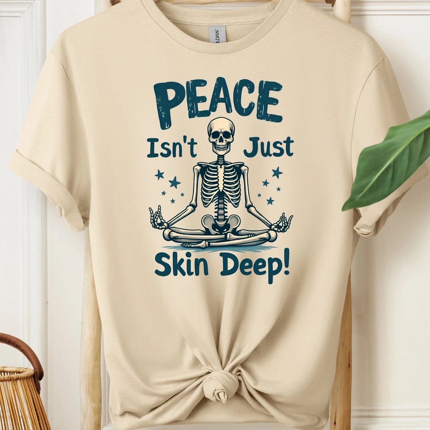 Peace Isn't Just Skin Deep Meditation T-Shirt!