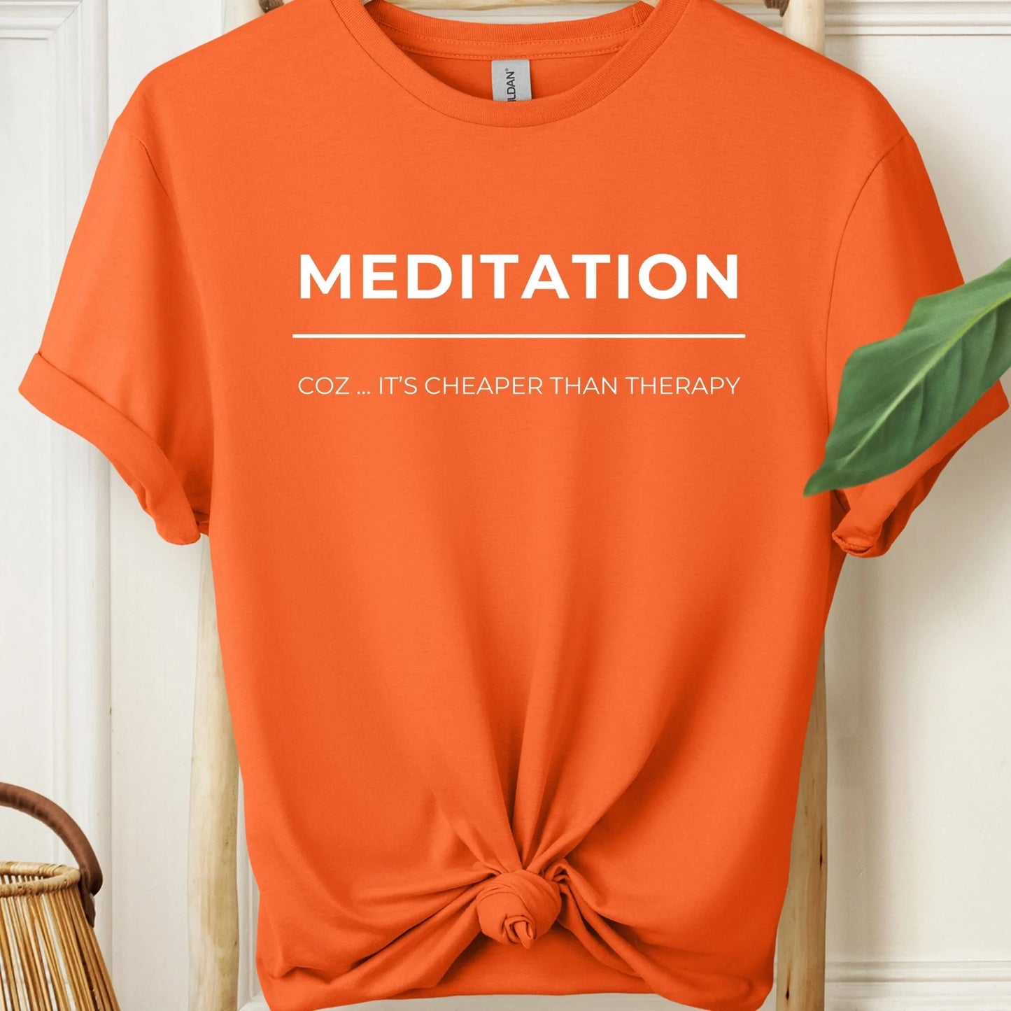 Meditation Cheaper Than Therapy T-Shirt