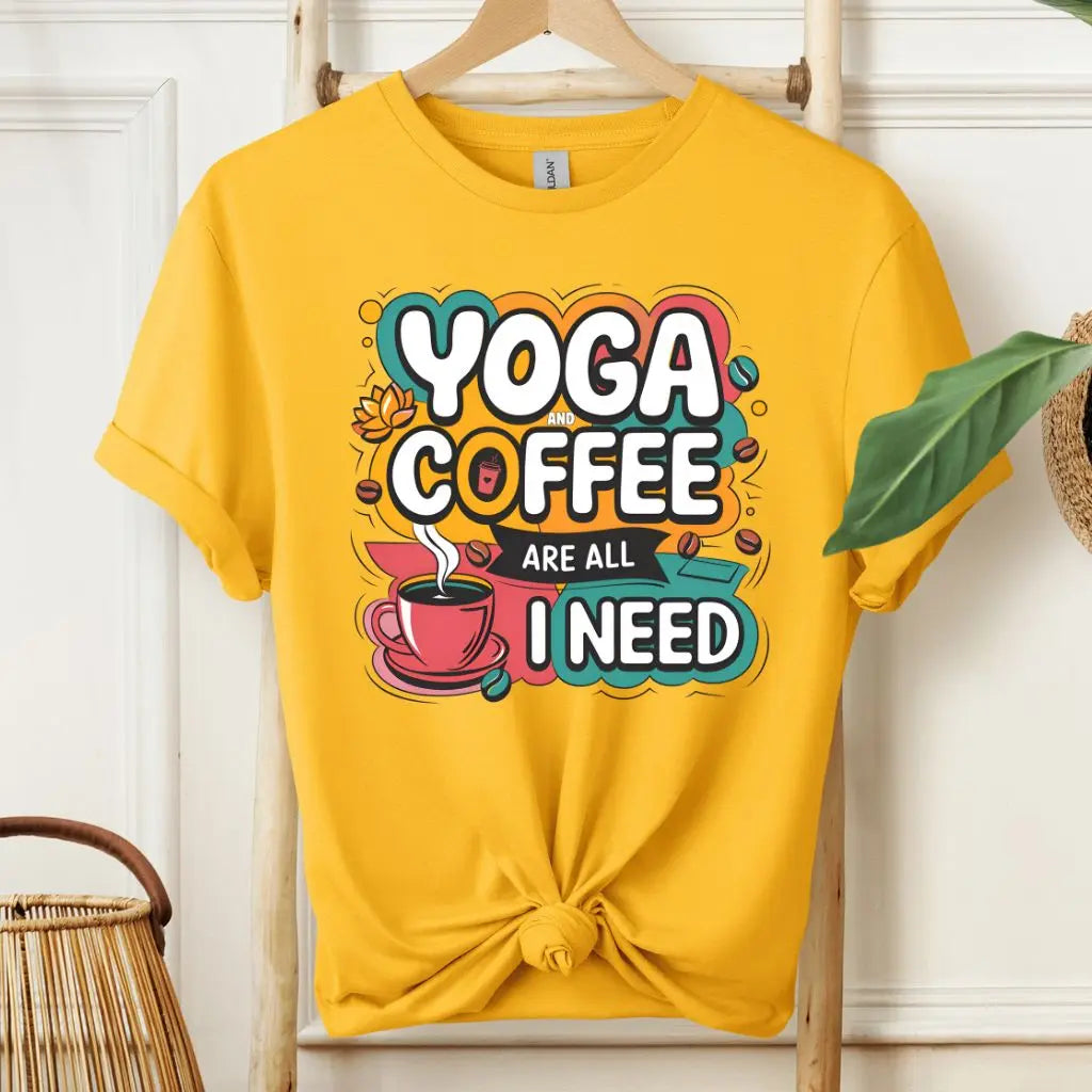 Yoga and Coffee Fan T-Shirt!