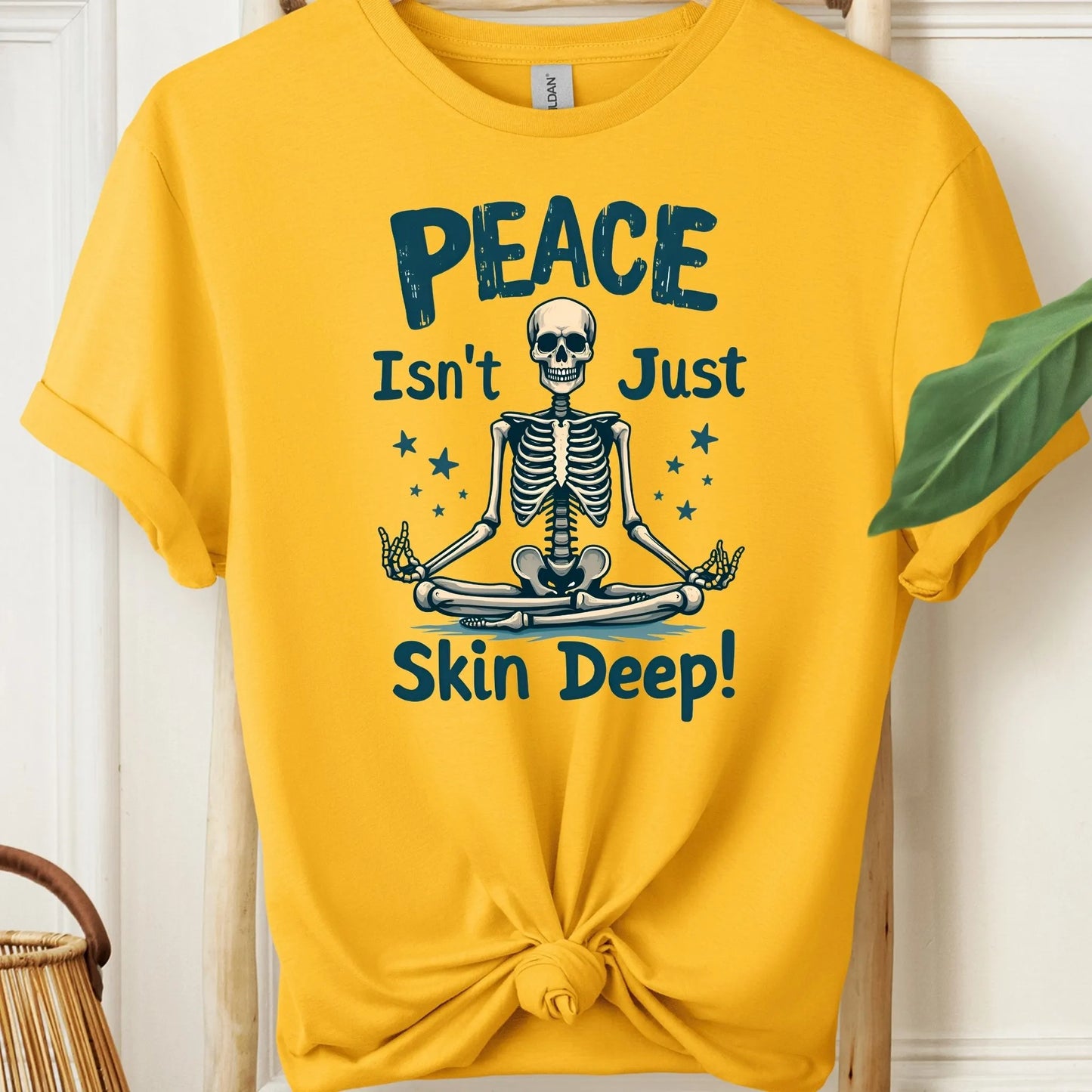 Peace Isn't Just Skin Deep Meditation T-Shirt!