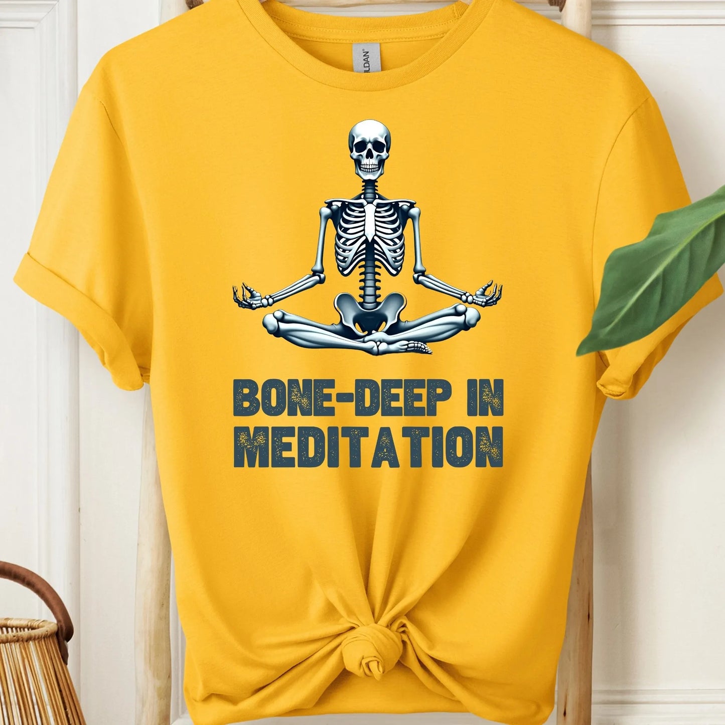 Bone Deep in Meditation Skeleton T-Shirt!