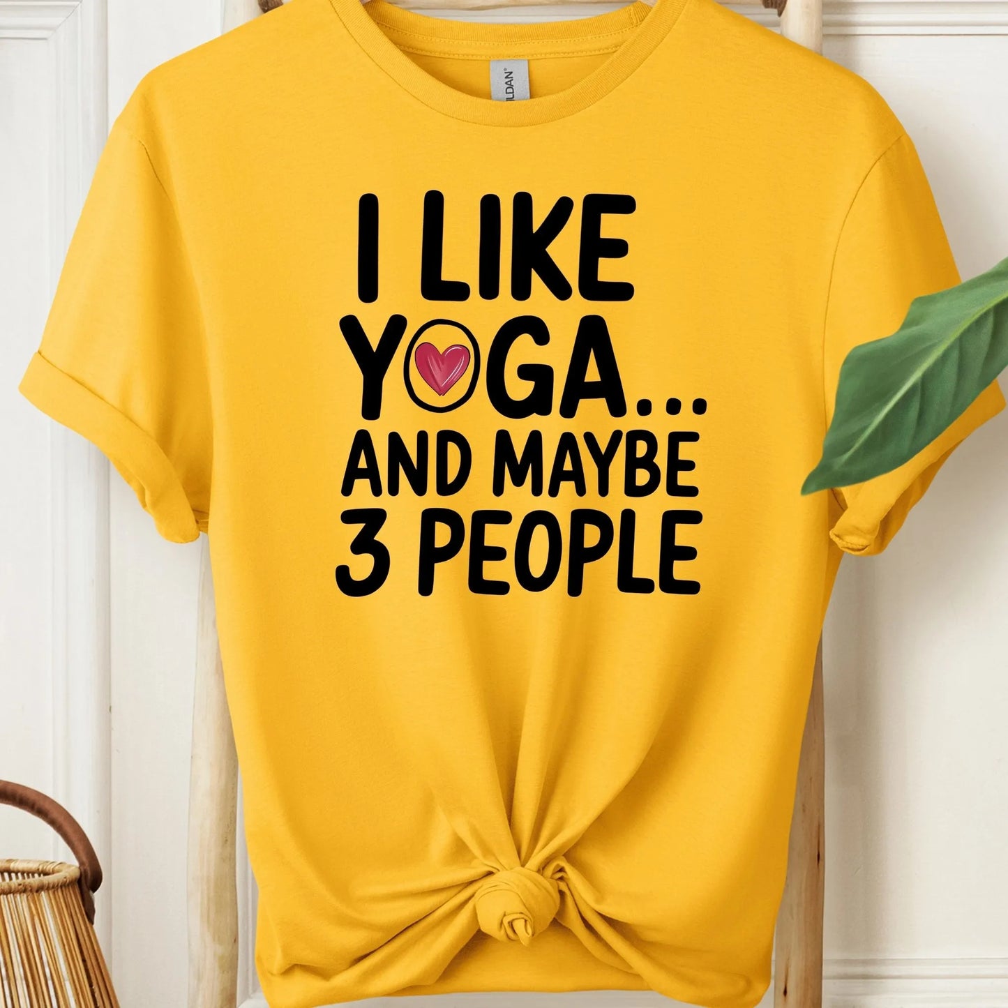 I Like Yoga and Maybe 3 People Meditation T-Shirt!