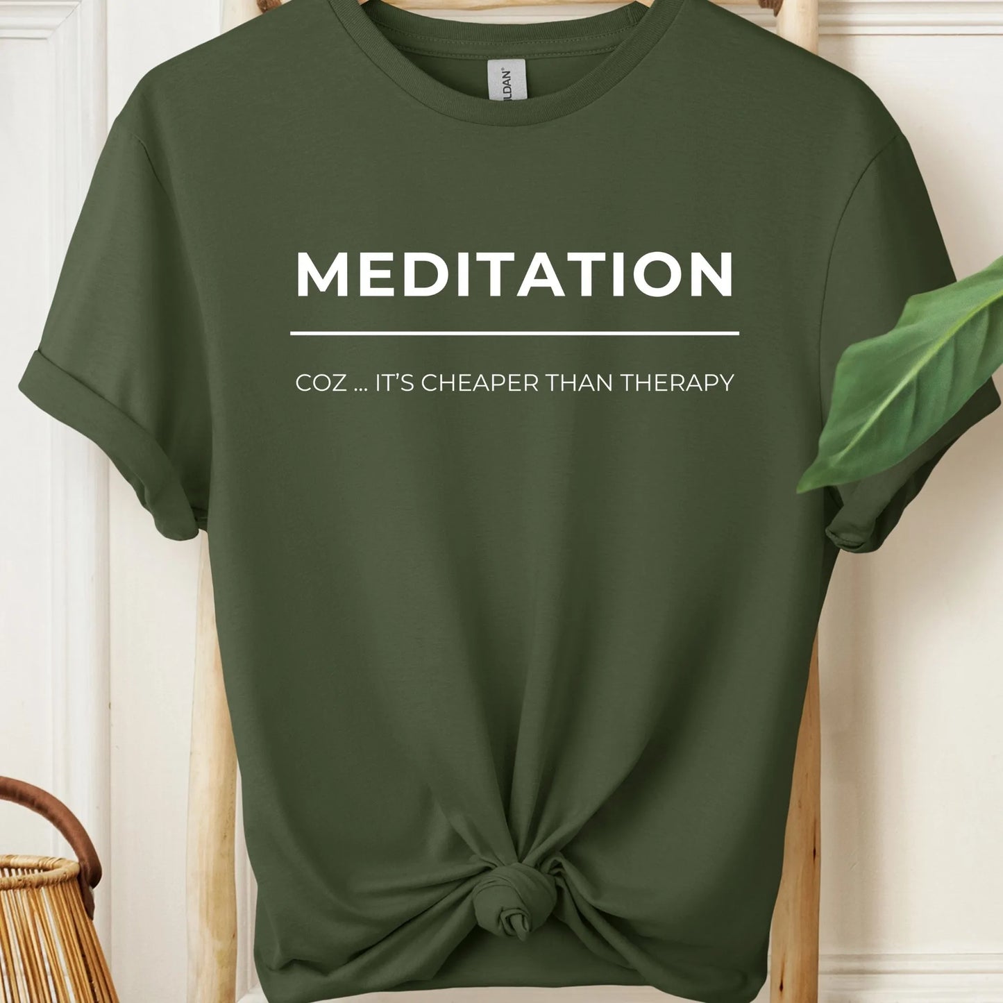 Meditation Cheaper Than Therapy T-Shirt