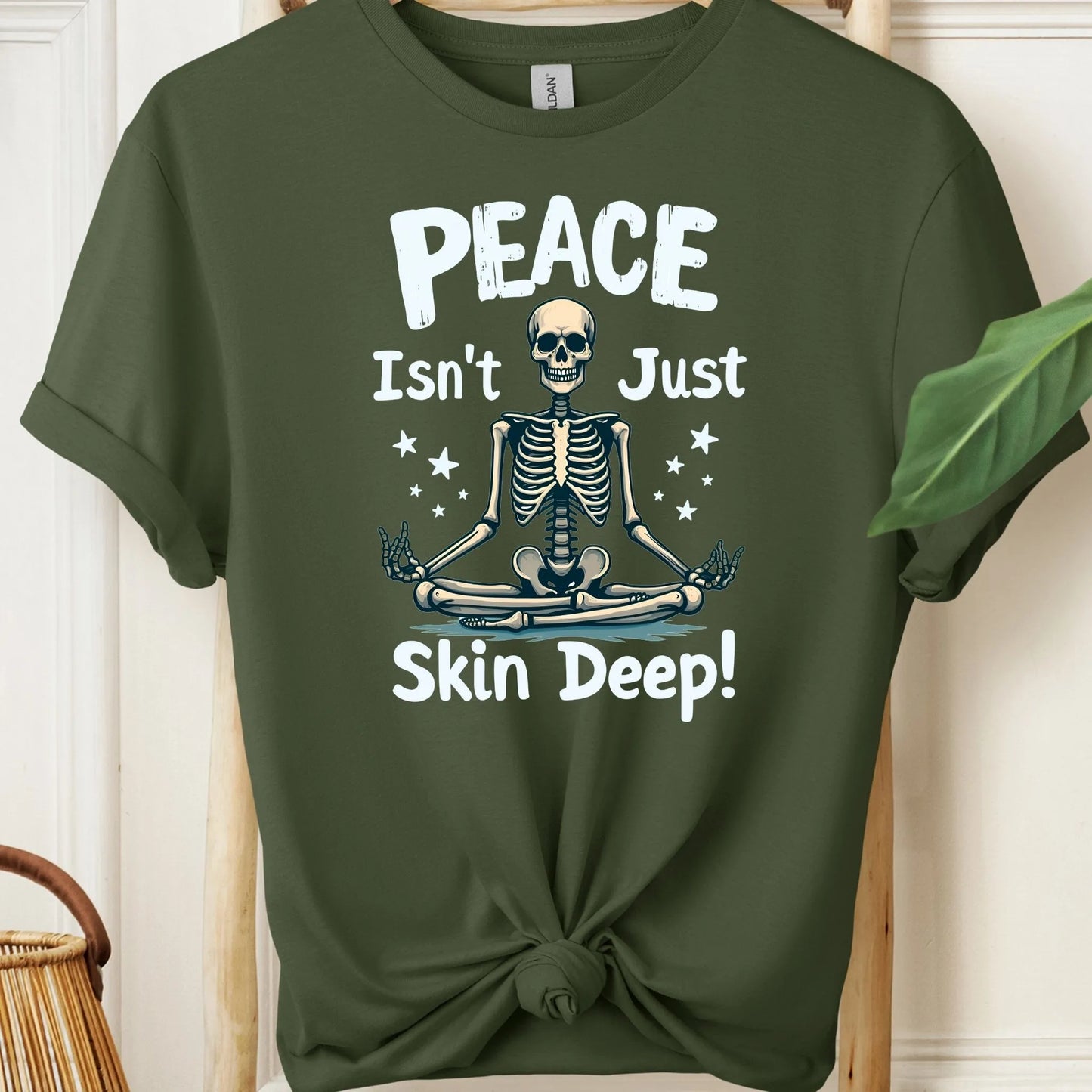 Peace Isn't Just Skin Deep Meditation T-Shirt!