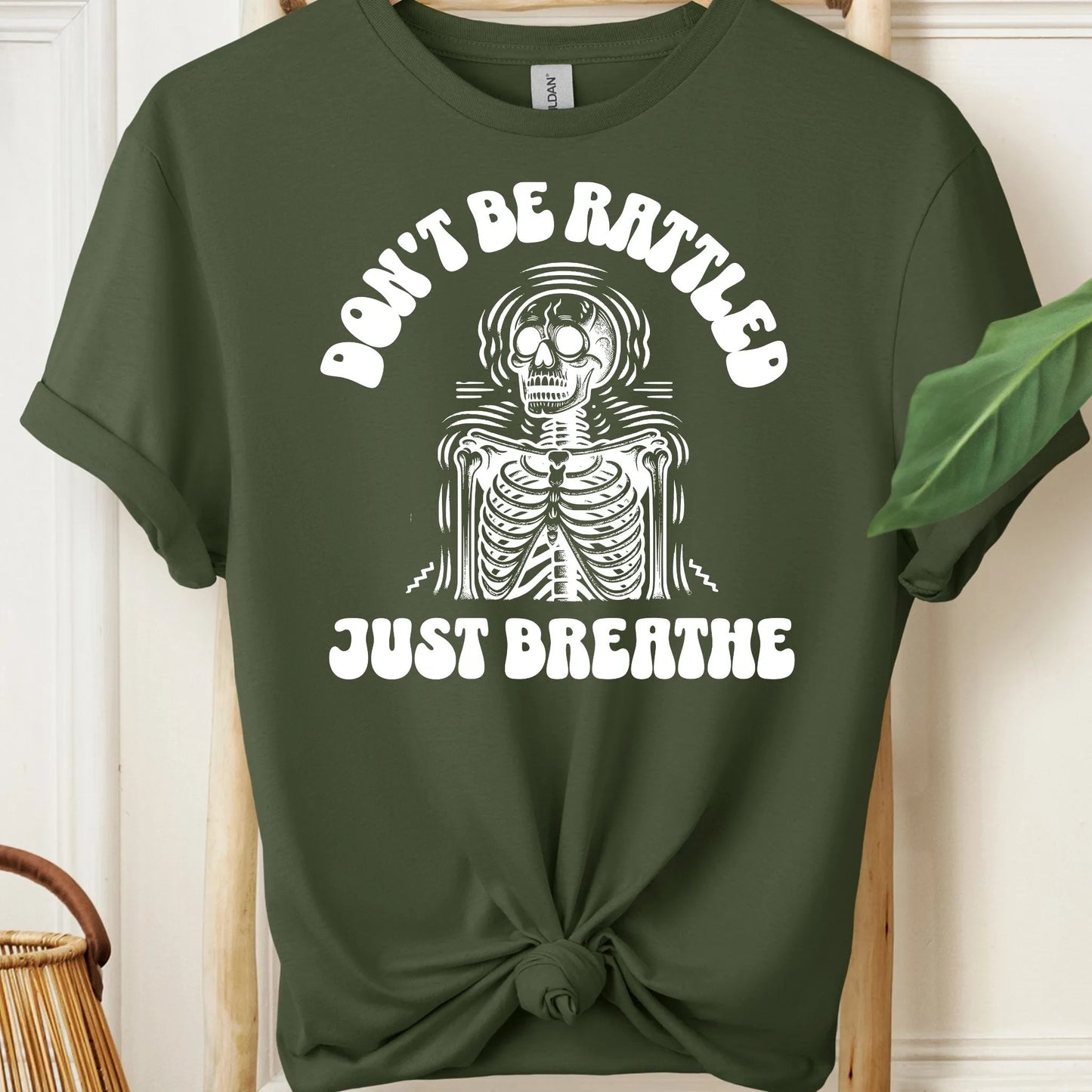 Don't Be Rattled, Just Breathe Meditation T-Shirt!