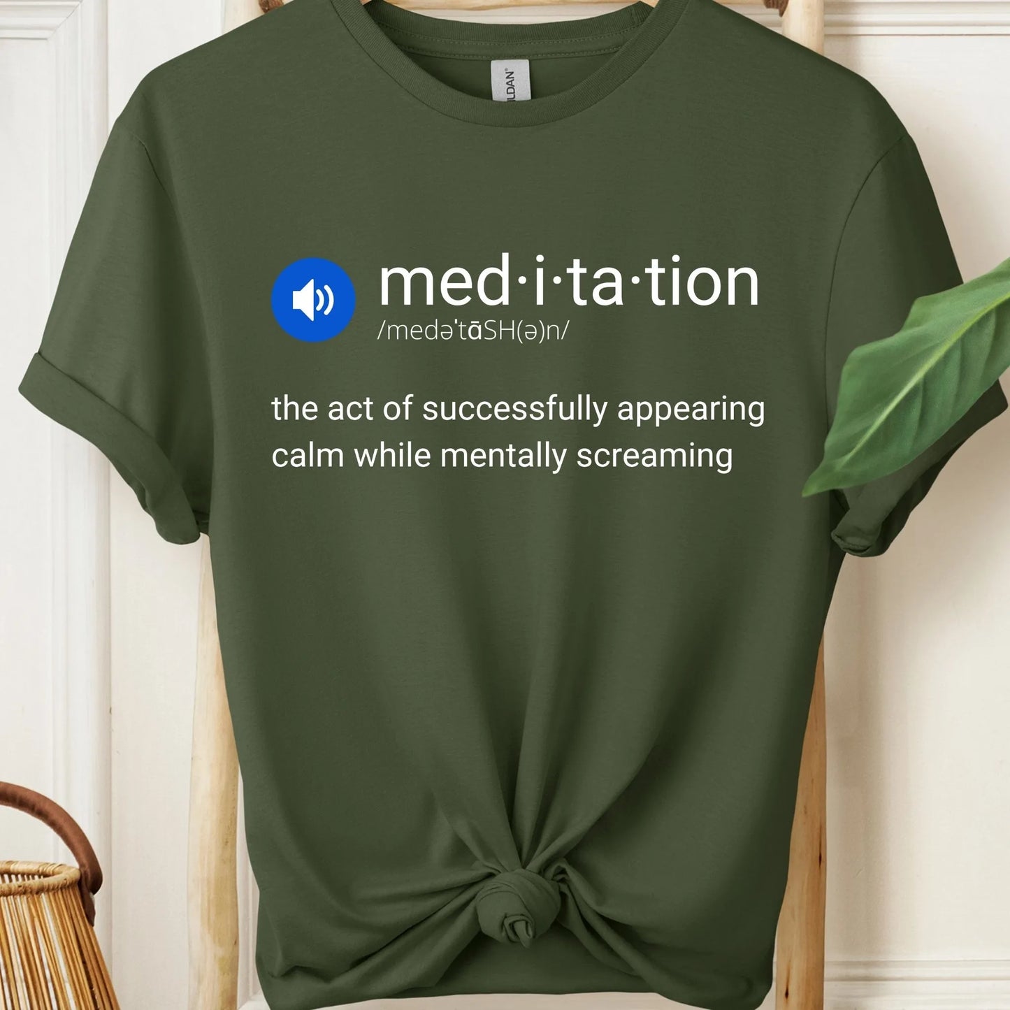 Meditation Definition Funny T-Shirt