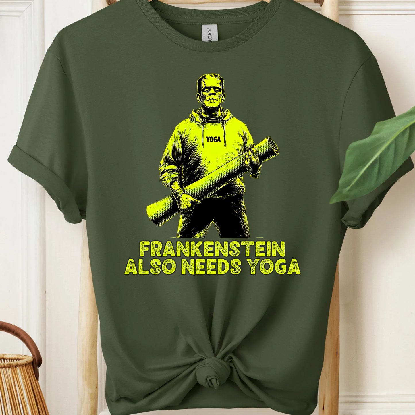 Frankenstein Also Needs Yoga T-Shirt!