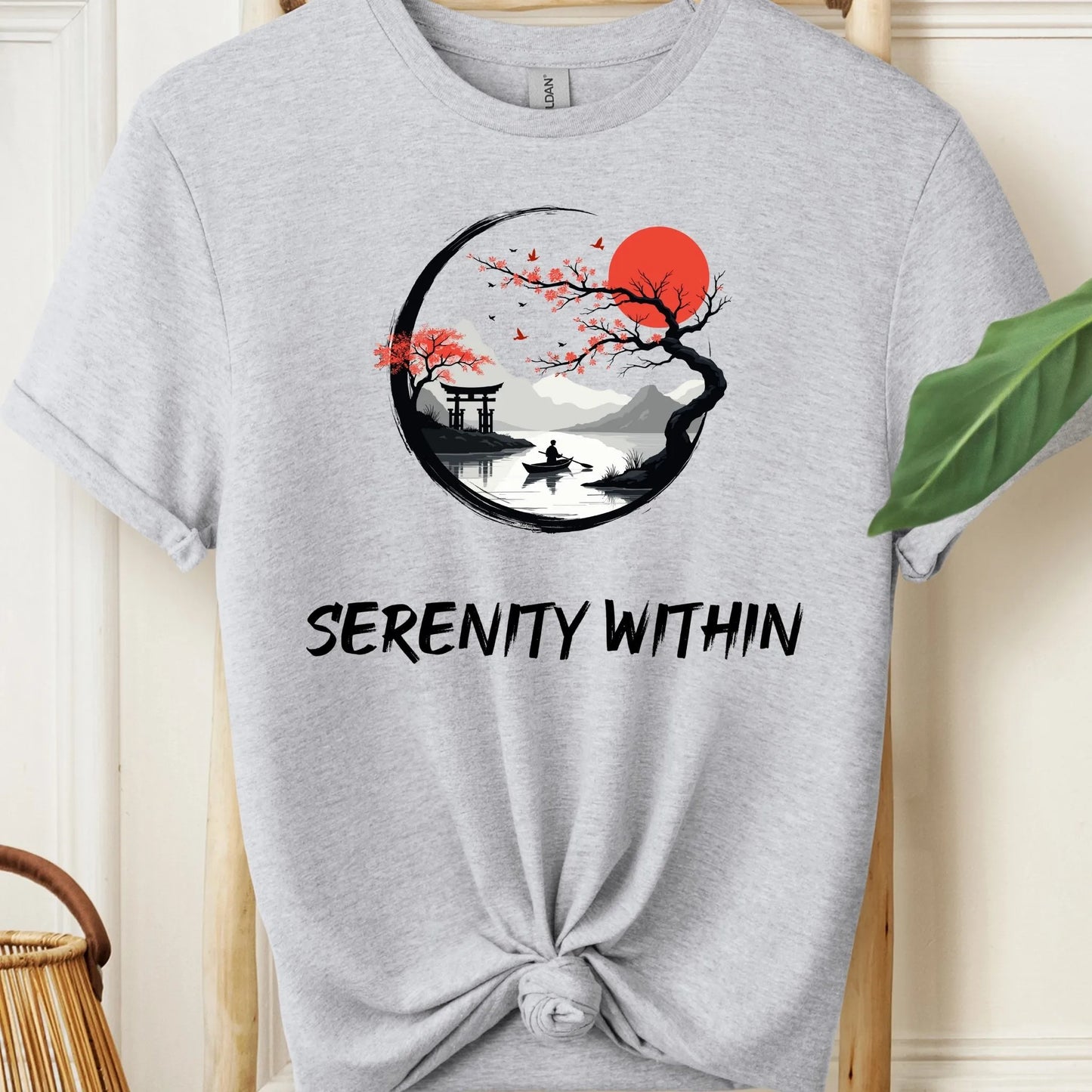Serenity Within Beautiful Zen Scenery Meditation T-Shirt