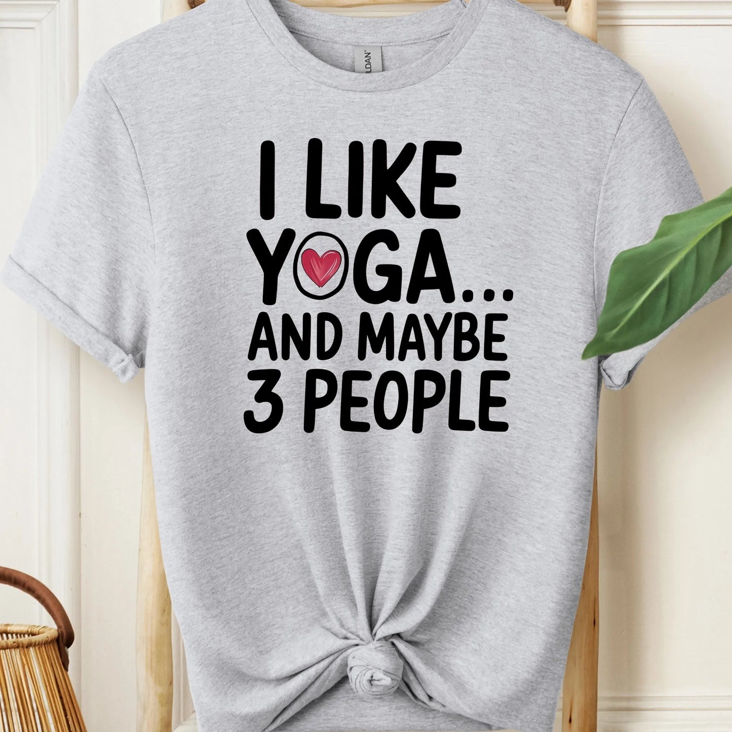 I Like Yoga and Maybe 3 People Meditation T-Shirt!